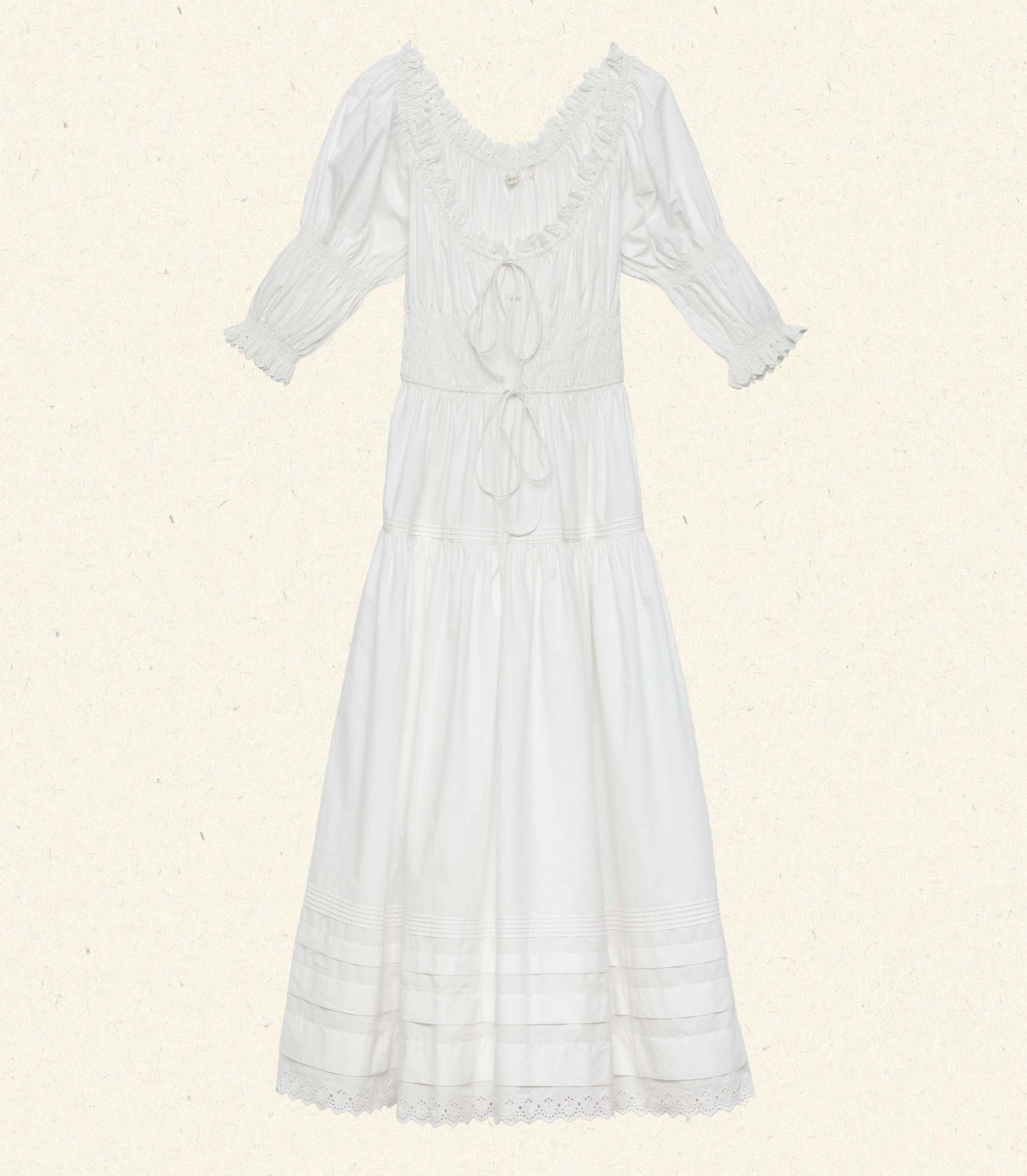 BARDOT DRESS -- POWDER