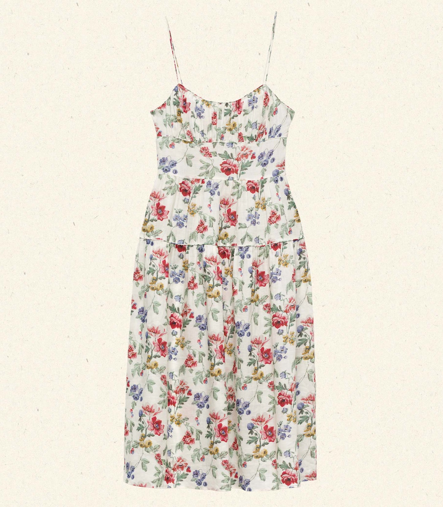 BENOIT DRESS -- IVORY WILD ROSE