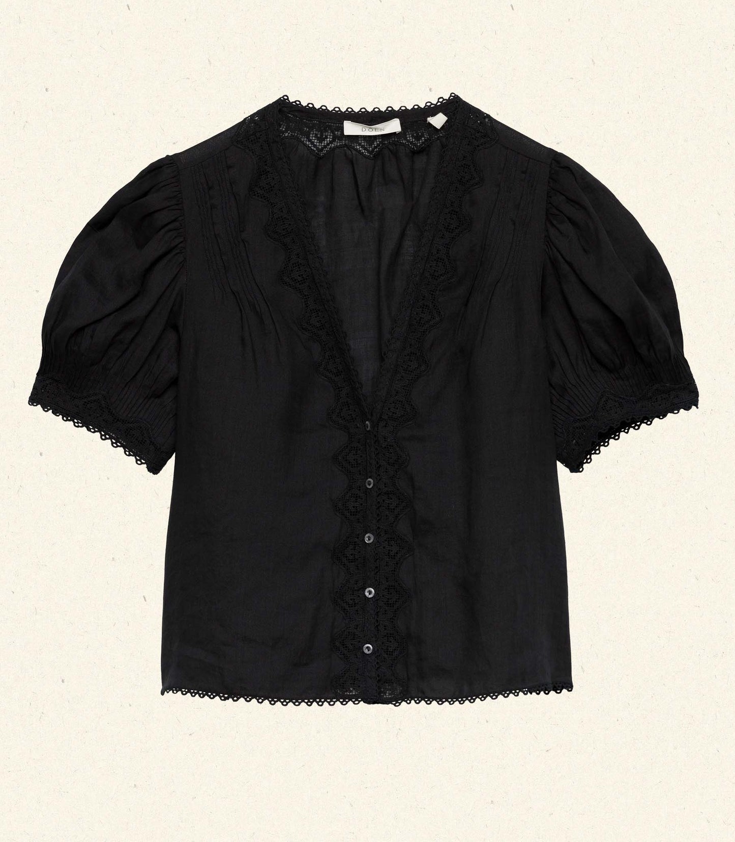 BRIGITTA TOP -- BLACK