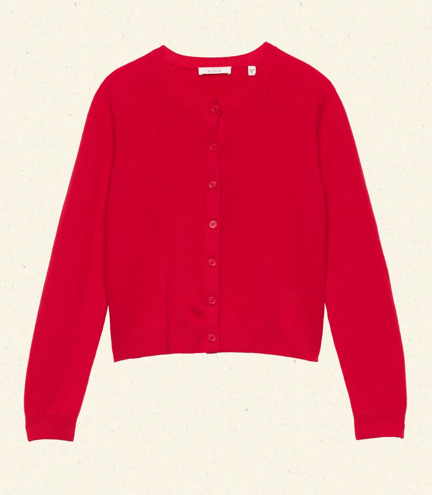 CLAUDINE CARDIGAN -- CARMINE