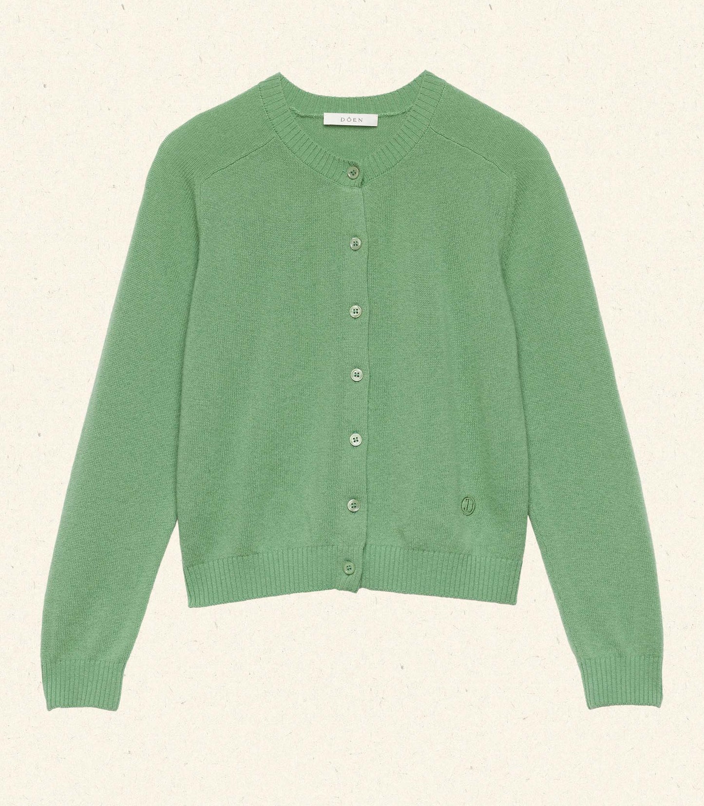 CLAUDINE CARDIGAN -- LIGHT KELLY GREEN