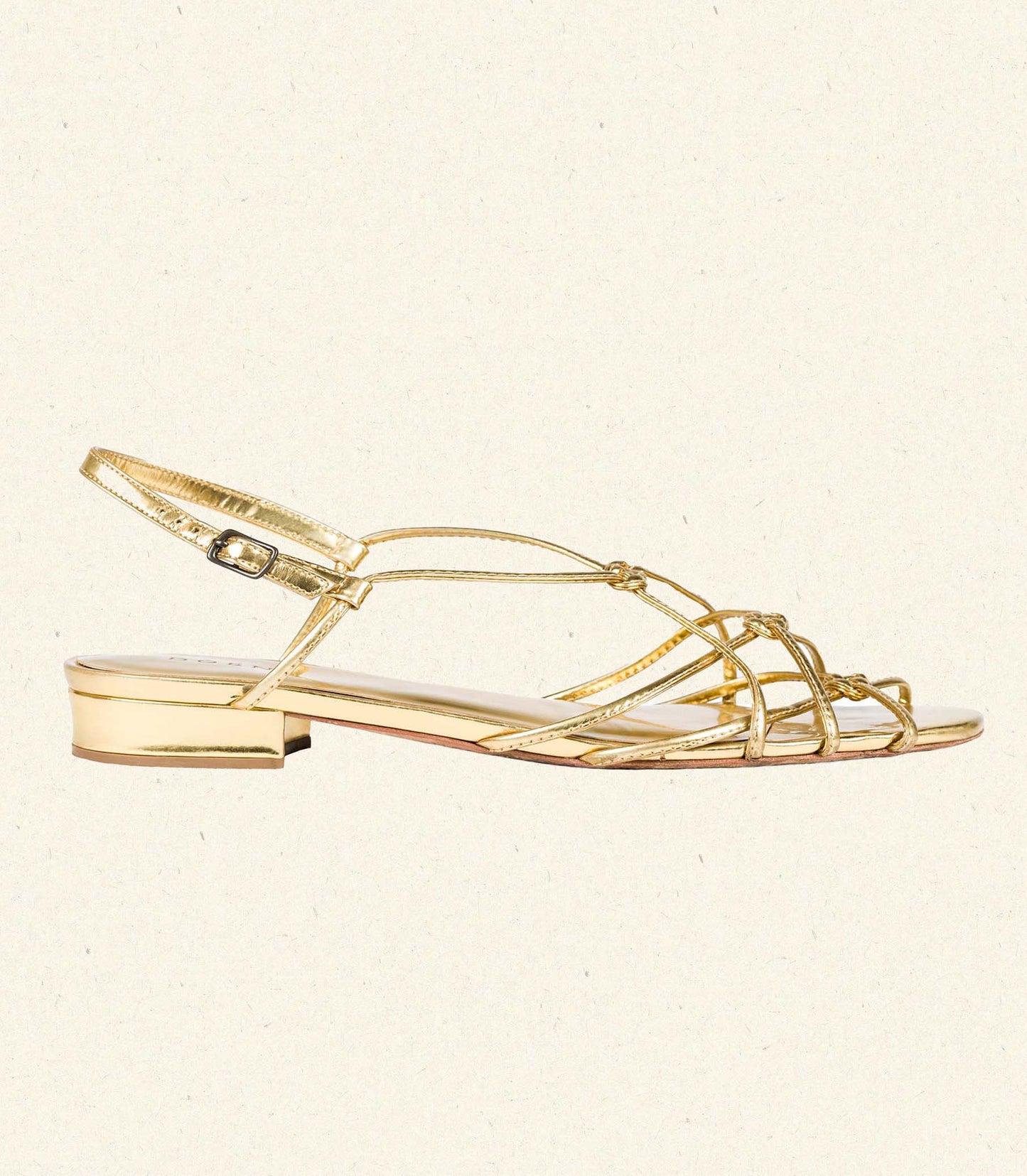 CORSICA SANDAL -- BRASS