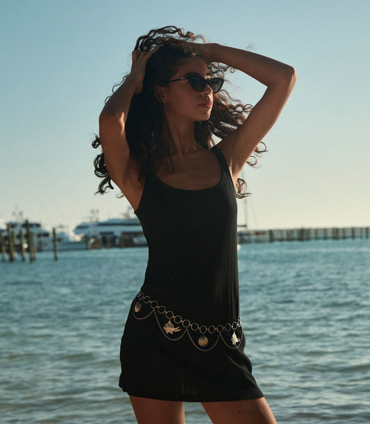 CYNTHIA DRESS -- BLACK