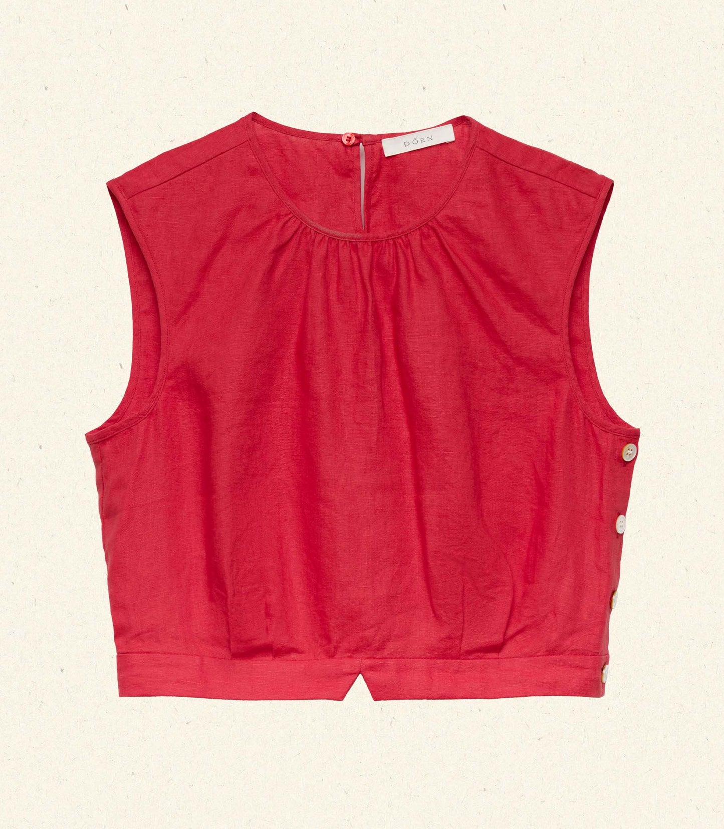 DORIS TOP -- SCARLET