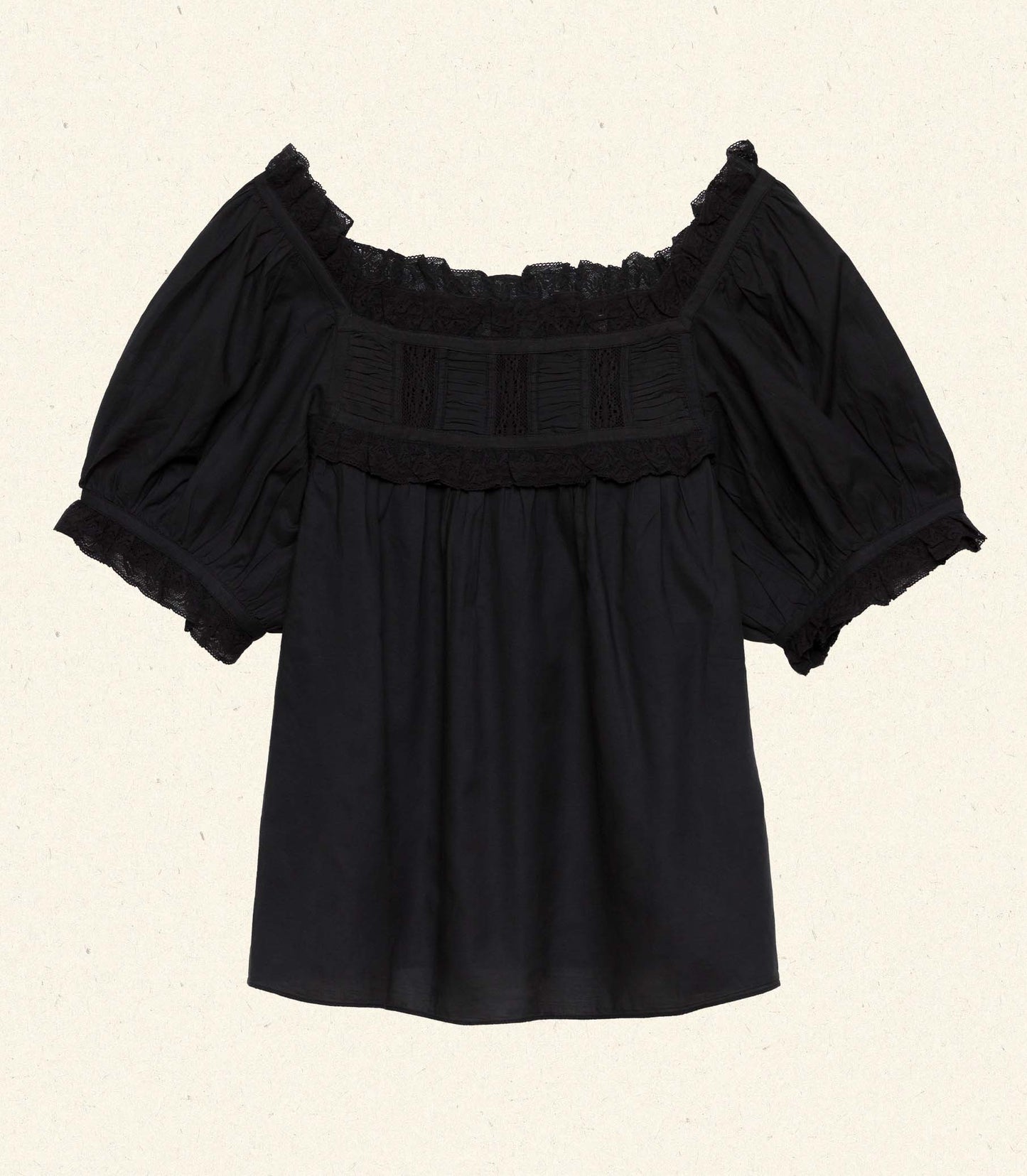 FRANCES TOP -- BLACK