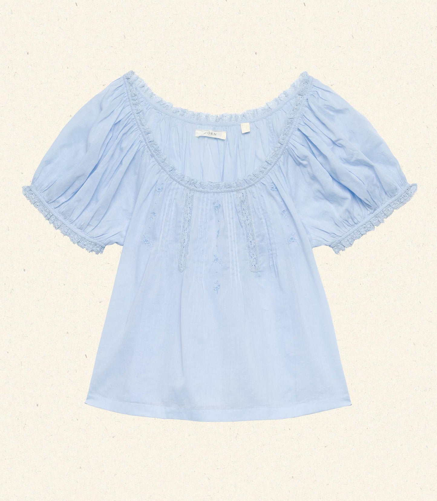 FREDERICA TOP -- ICY BLUE