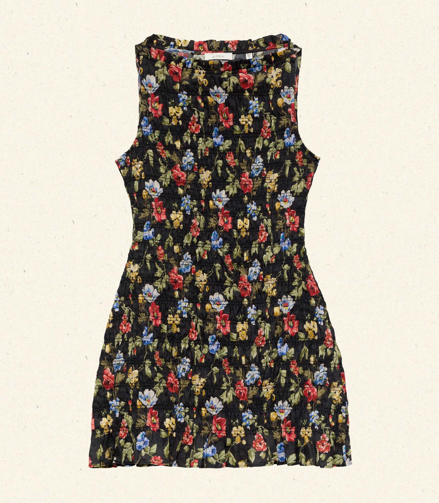 GIANNA DRESS -- NOIR WILD ROSE