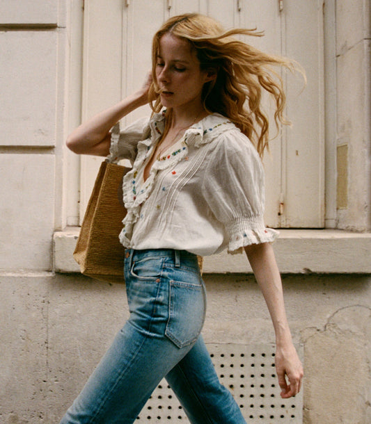 HETTIE TOP -- SEA SALT