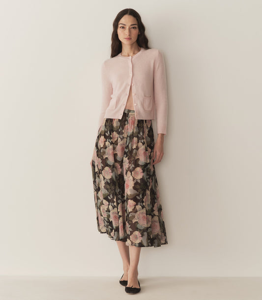 MEADOW SKIRT -- ROSE GARDEN FLORAL