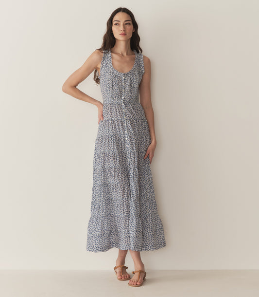 OTTESSA DRESS -- CORNFLOWER HILLSIDE BLOOM