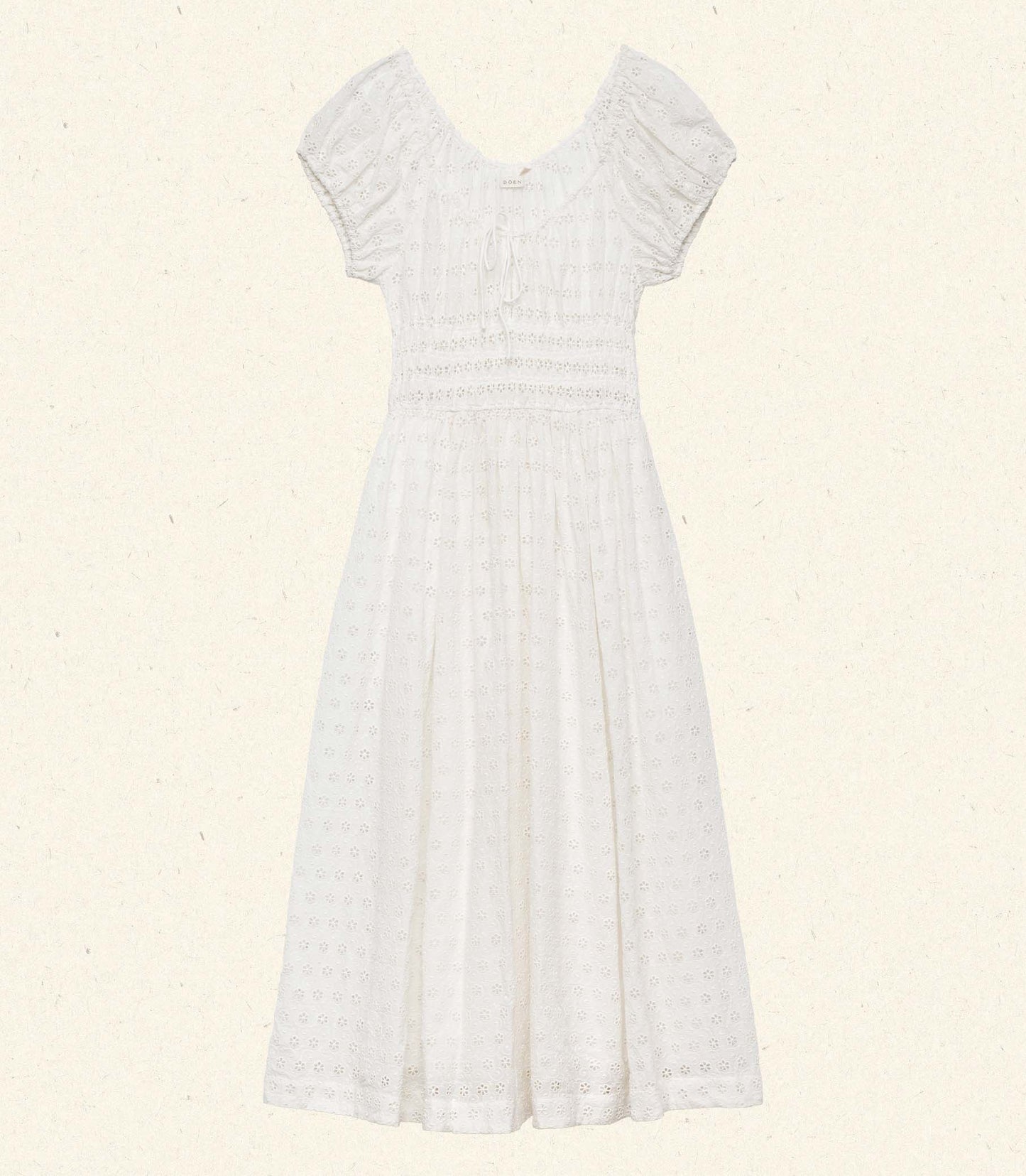 QUINN DRESS -- SALT EYELET
