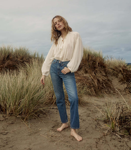 THE JANE BLOUSE -- SALT