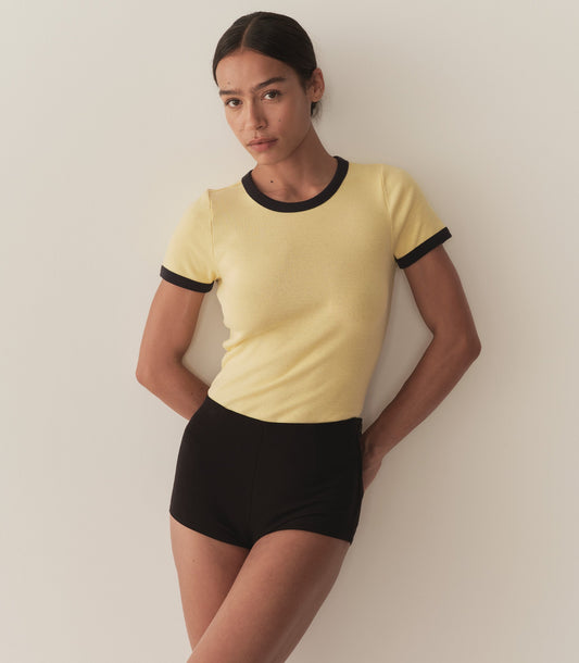 VIVI RINGER TEE -- WILD HONEYSUCKLE