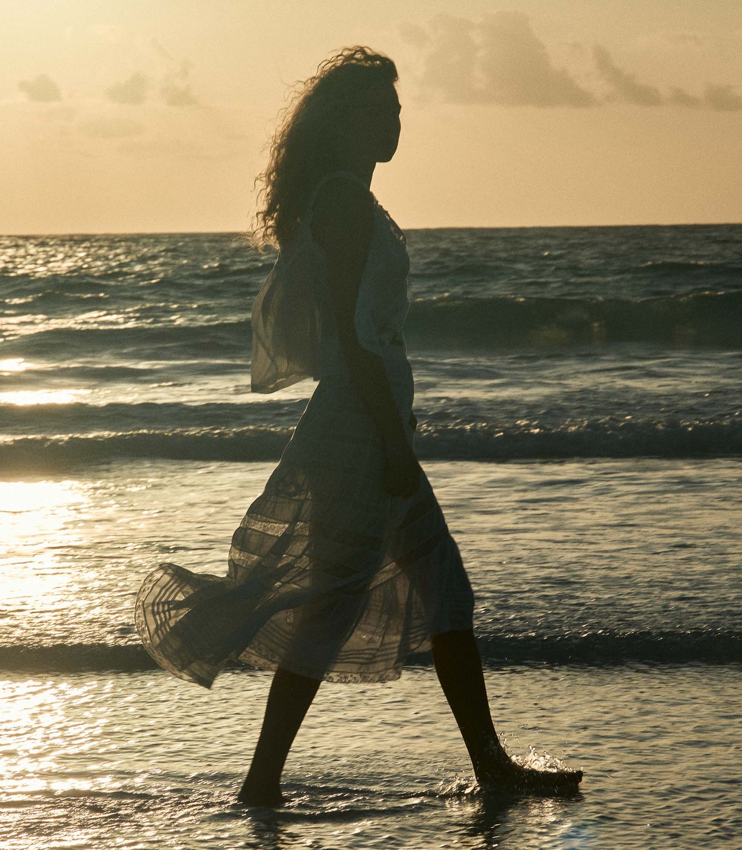 ALLURA SKIRT -- SALT