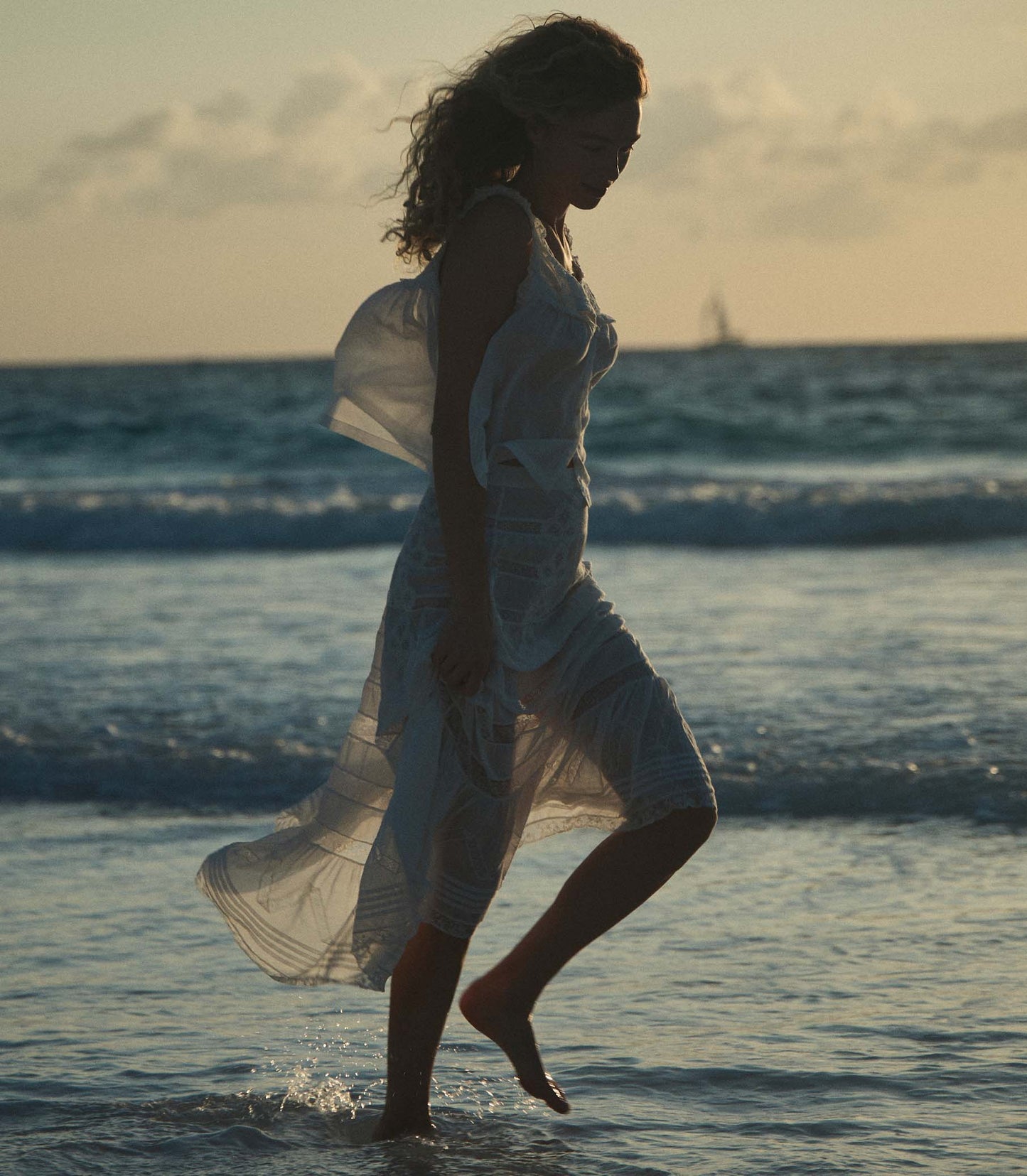 ALLURA SKIRT -- SALT