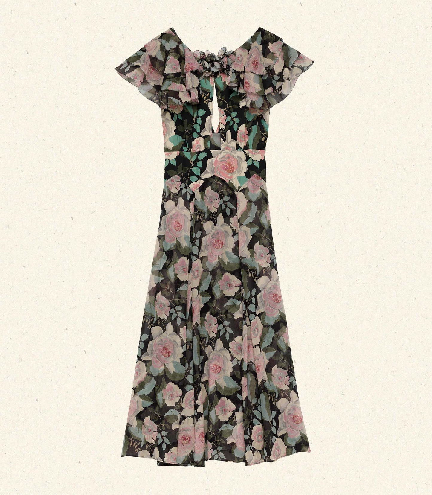 AMIRA DRESS -- ROSE GARDEN FLORAL