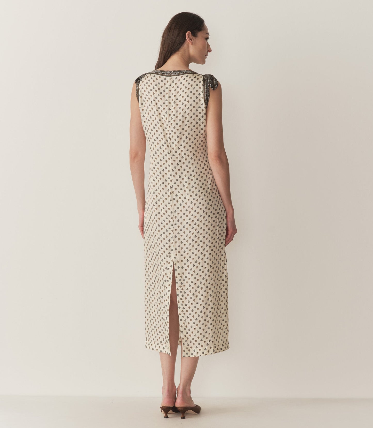 AMORETTE DRESS -- RIVIERA FOULARD