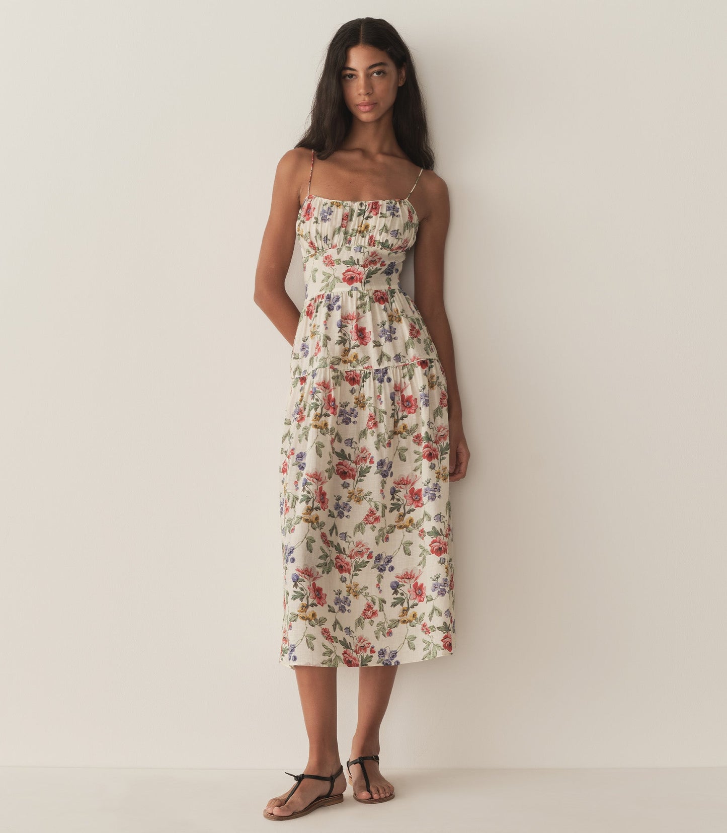 BENOIT DRESS -- IVORY WILD ROSE