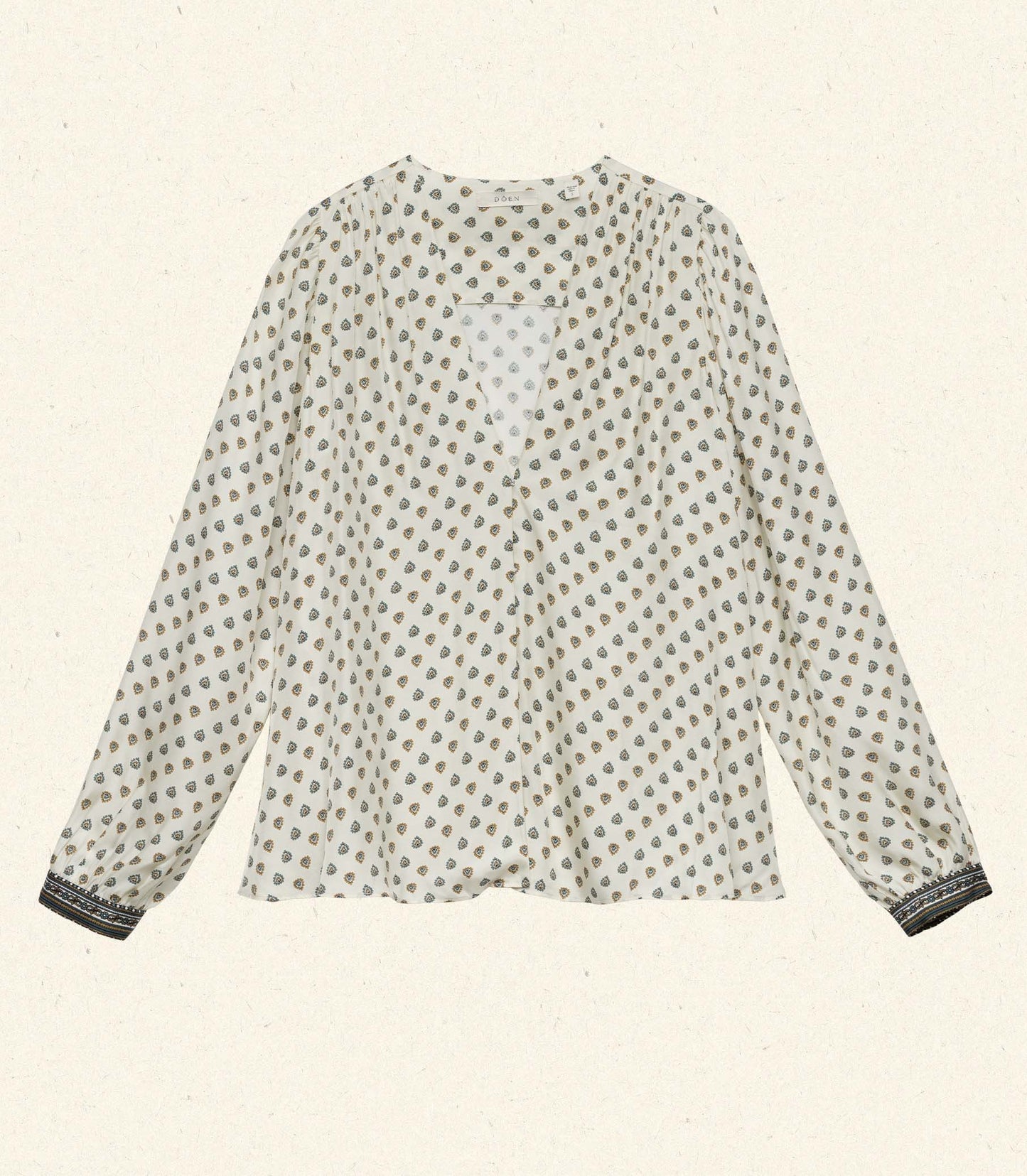 CANDACE TOP -- RIVIERA FOULARD