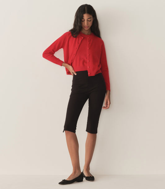 CLAUDINE CARDIGAN -- CARMINE