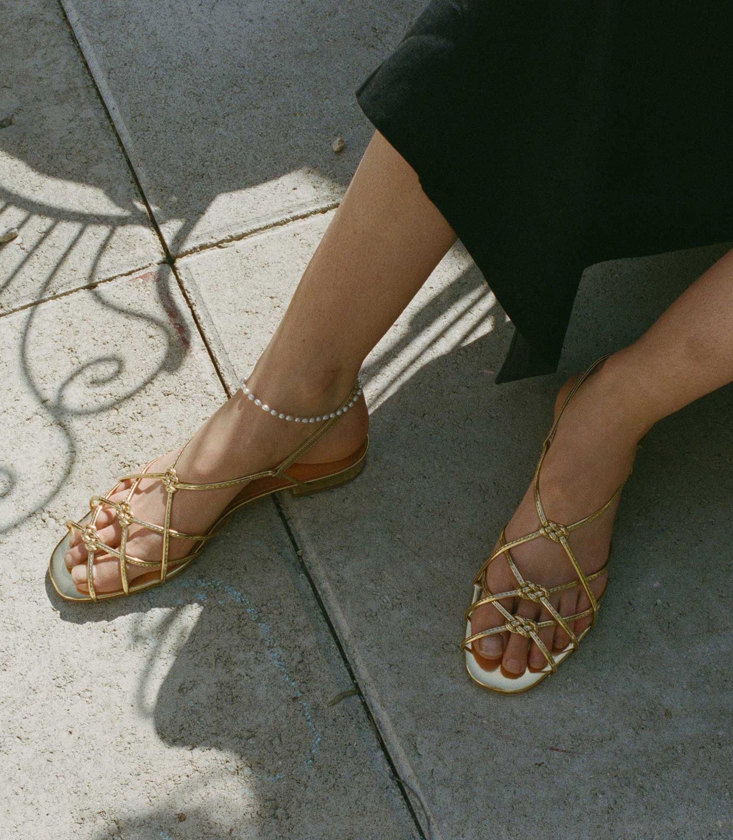 CORSICA SANDAL -- BRASS