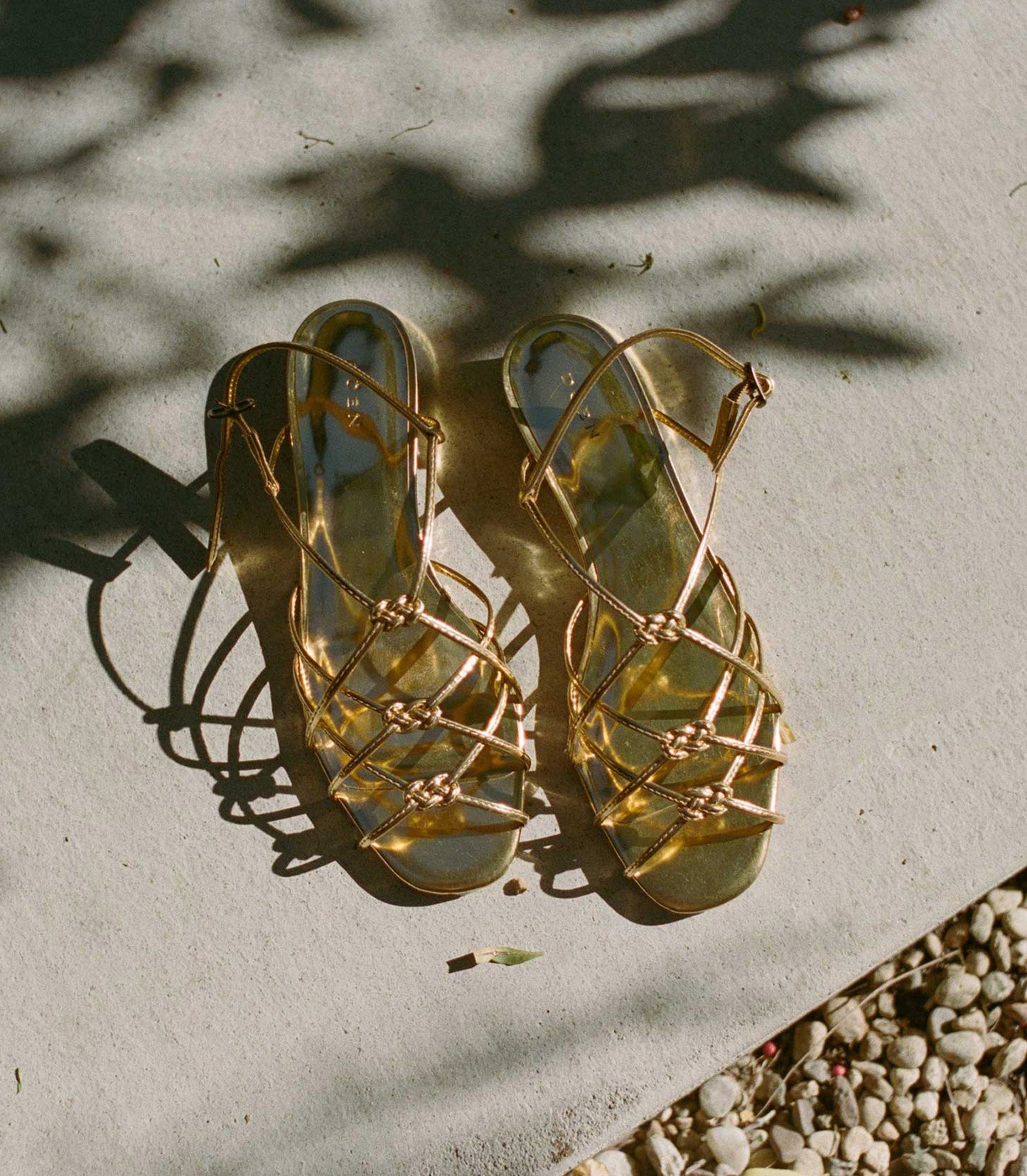 CORSICA SANDAL -- BRASS