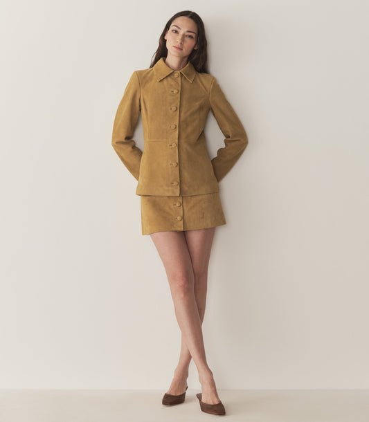 COURTNEY SKIRT -- LIGHT CAMEL