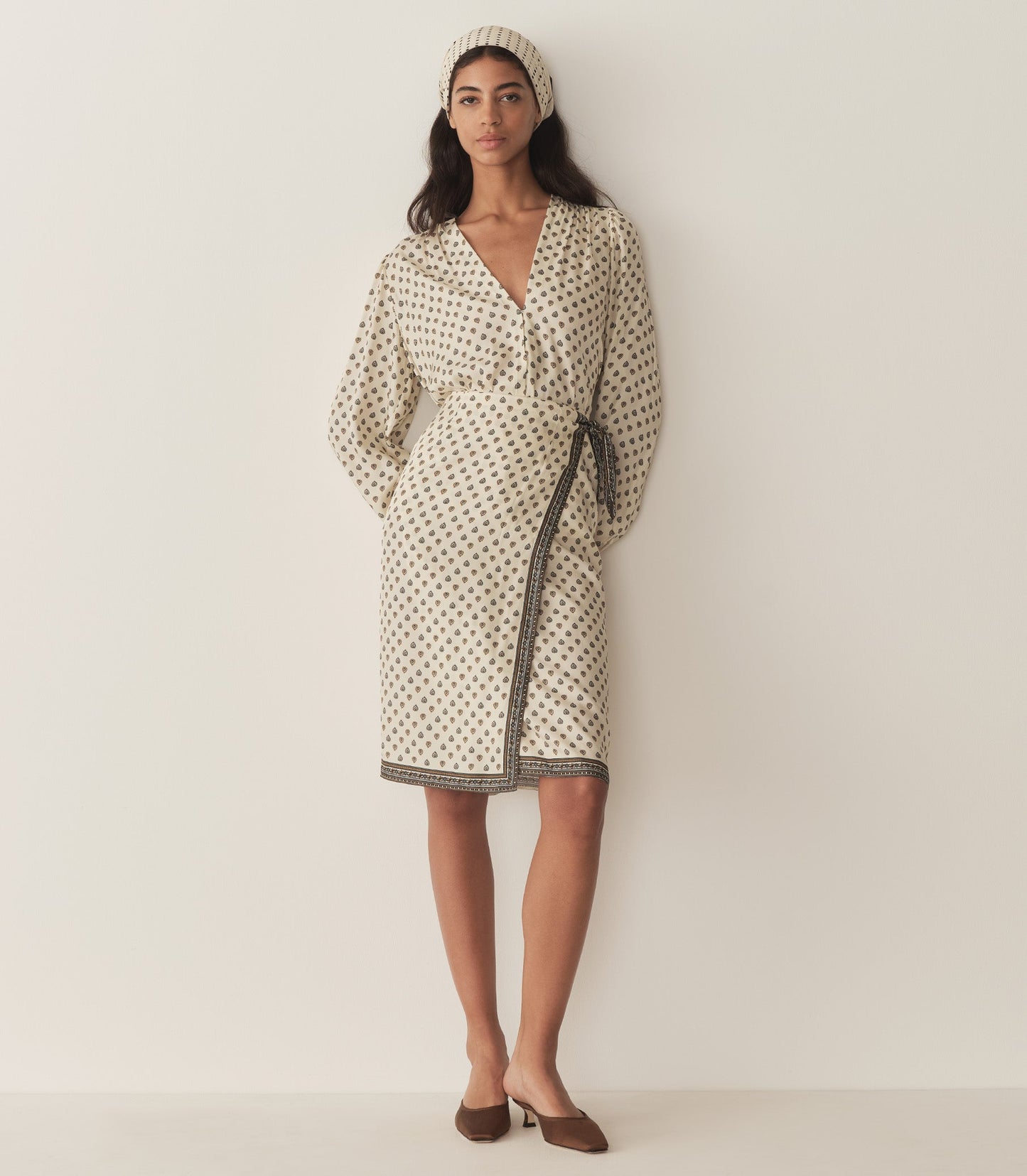 DELIA SKIRT -- RIVIERA FOULARD