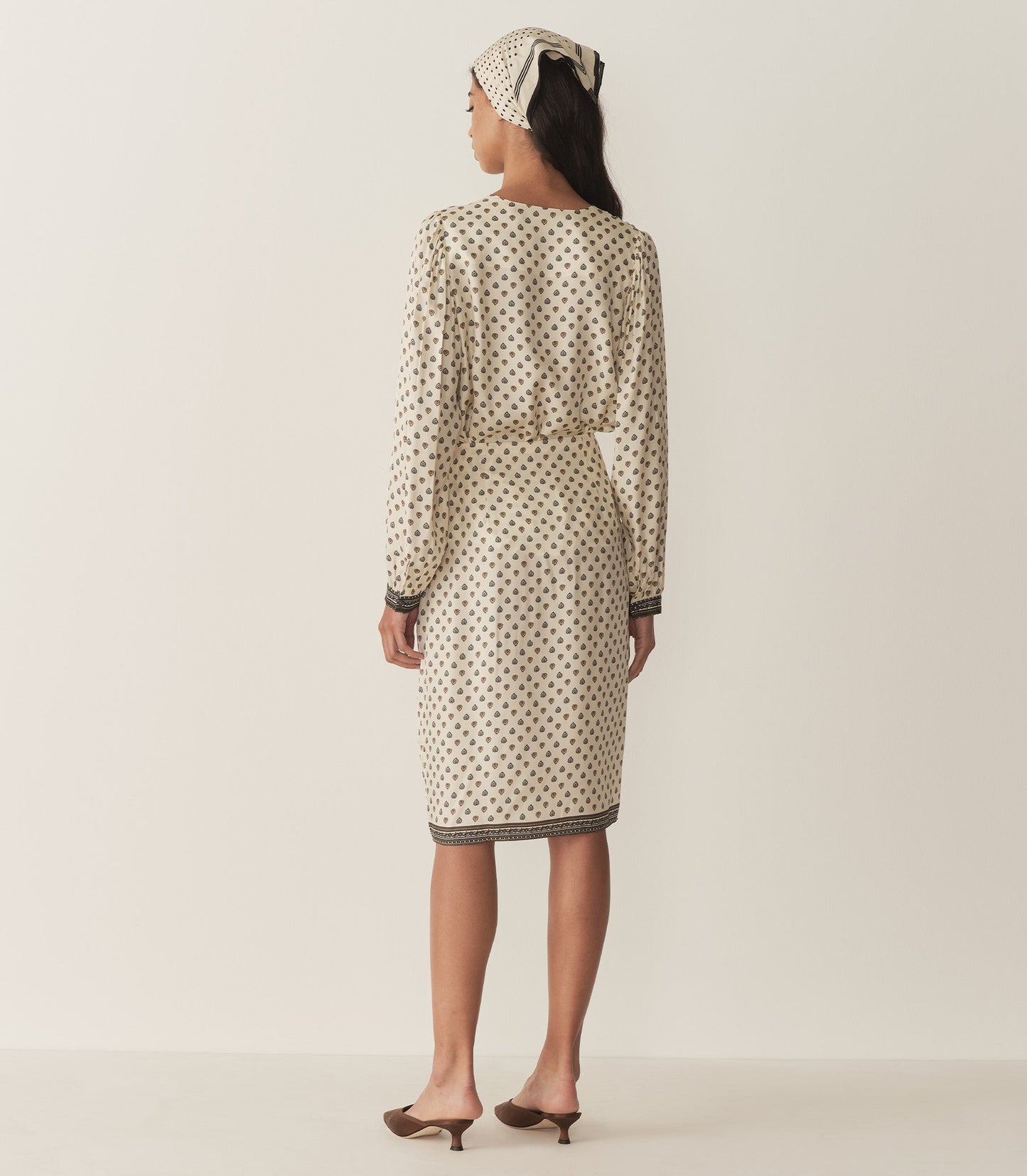 DELIA SKIRT -- RIVIERA FOULARD