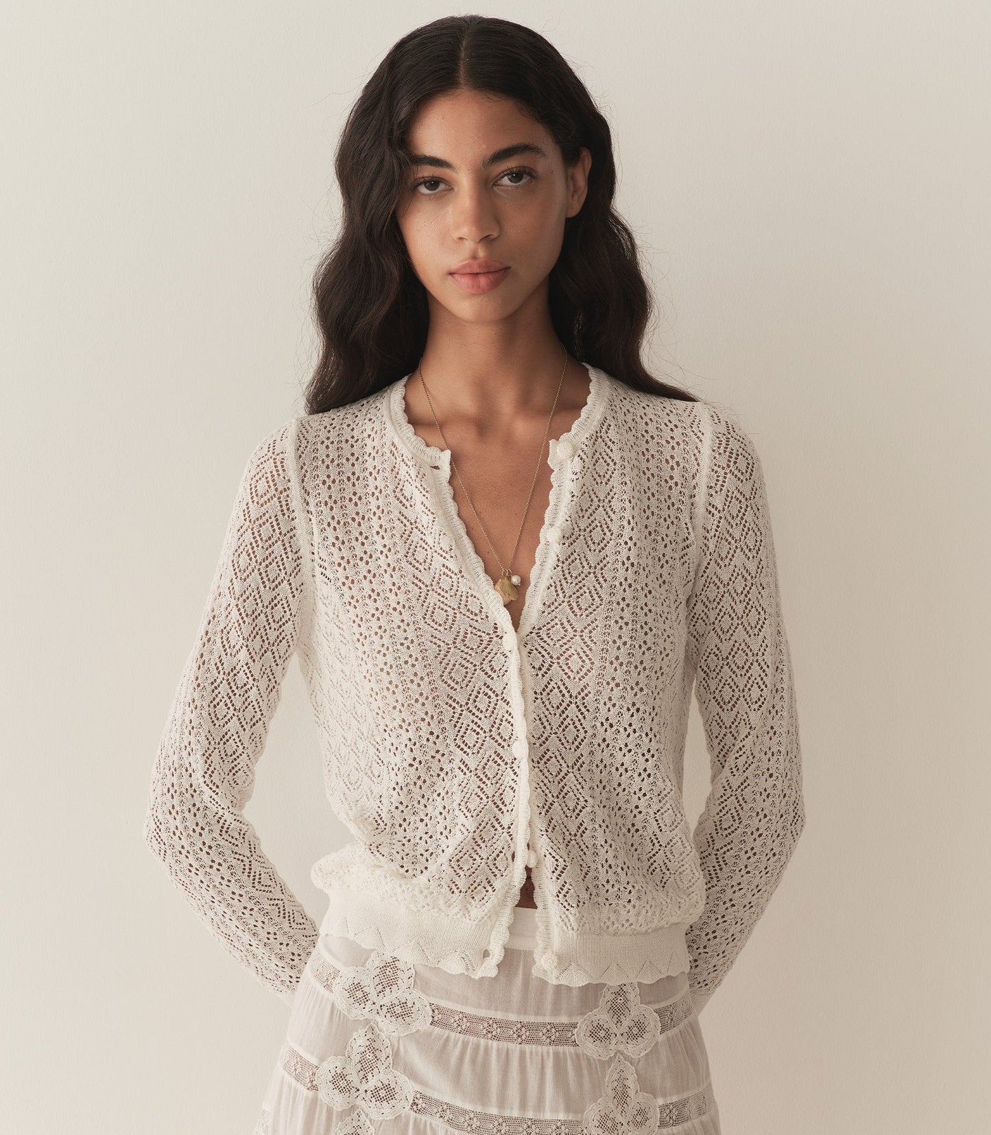 DIANE CARDIGAN -- IVORY