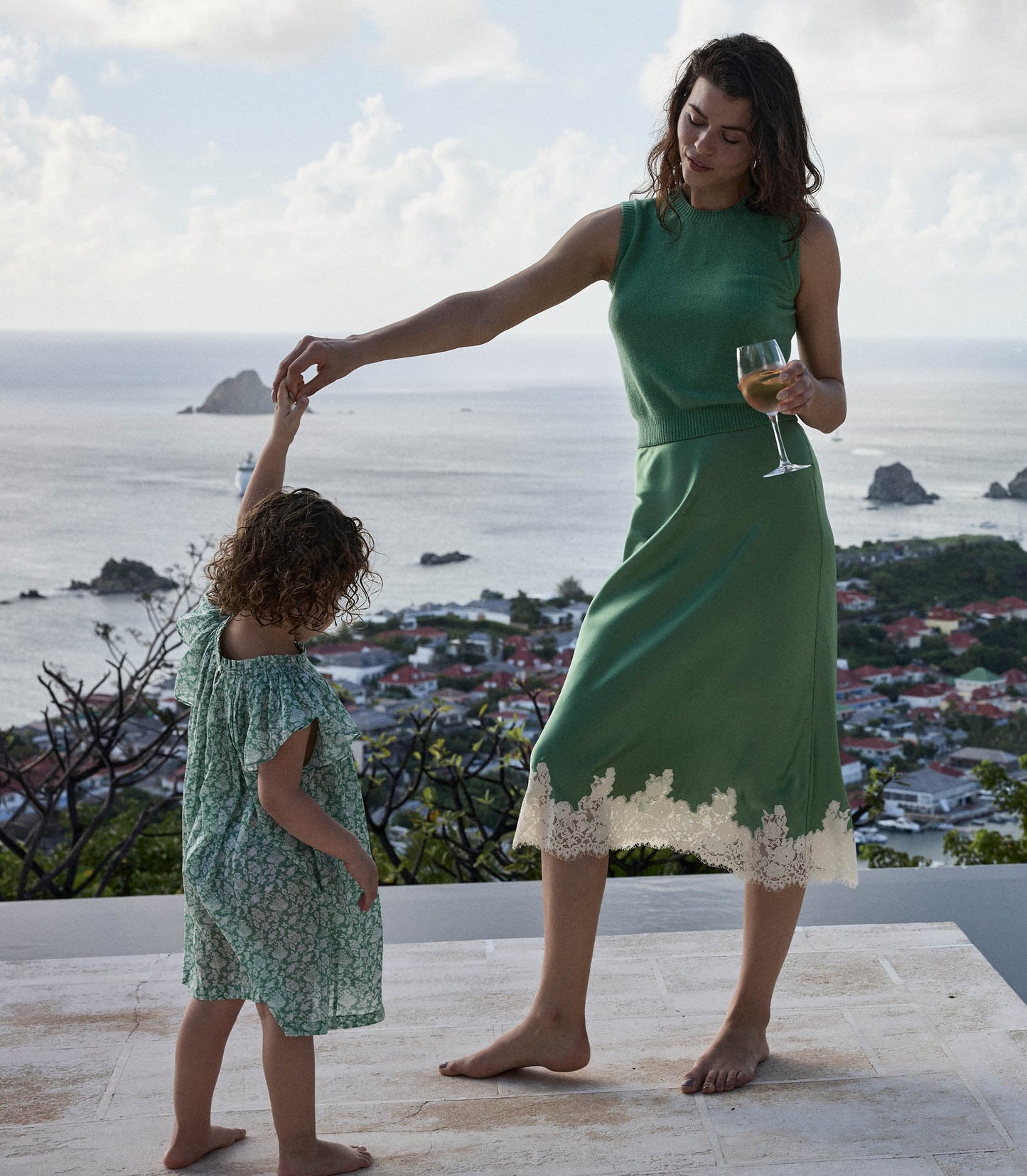 ELOWENA SKIRT -- PERIDOT