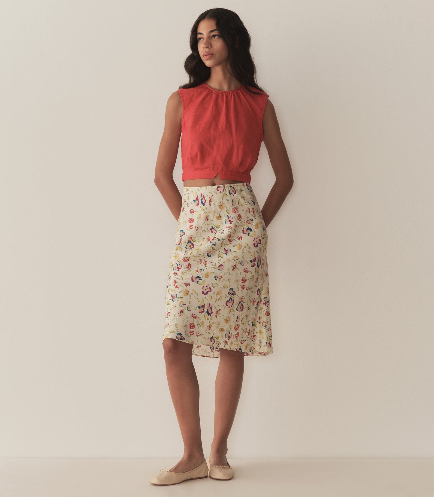 ELOWETTE SKIRT -- WINDSWEPT BLOOMS