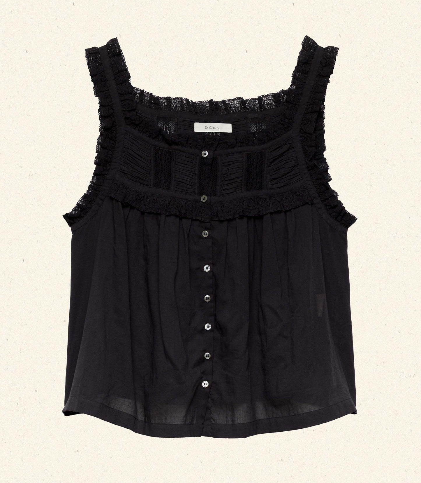 FIDELLA TOP -- BLACK