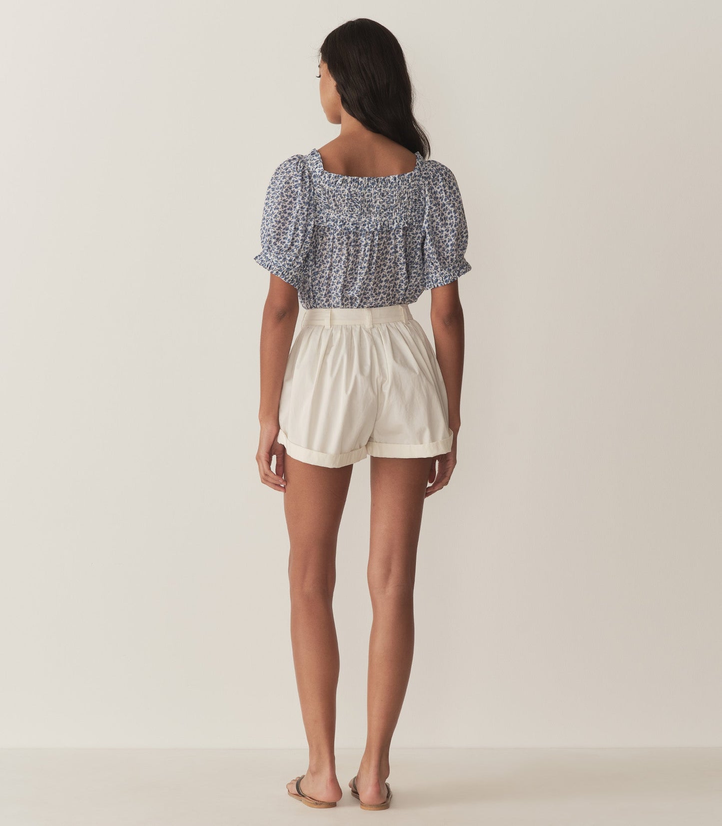 FRANCES TOP -- CORNFLOWER HILLSIDE BLOOM