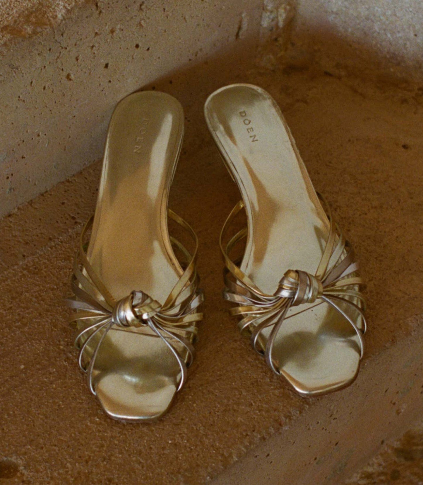 GIO SANDAL -- MIXED METALLIC LEATHER