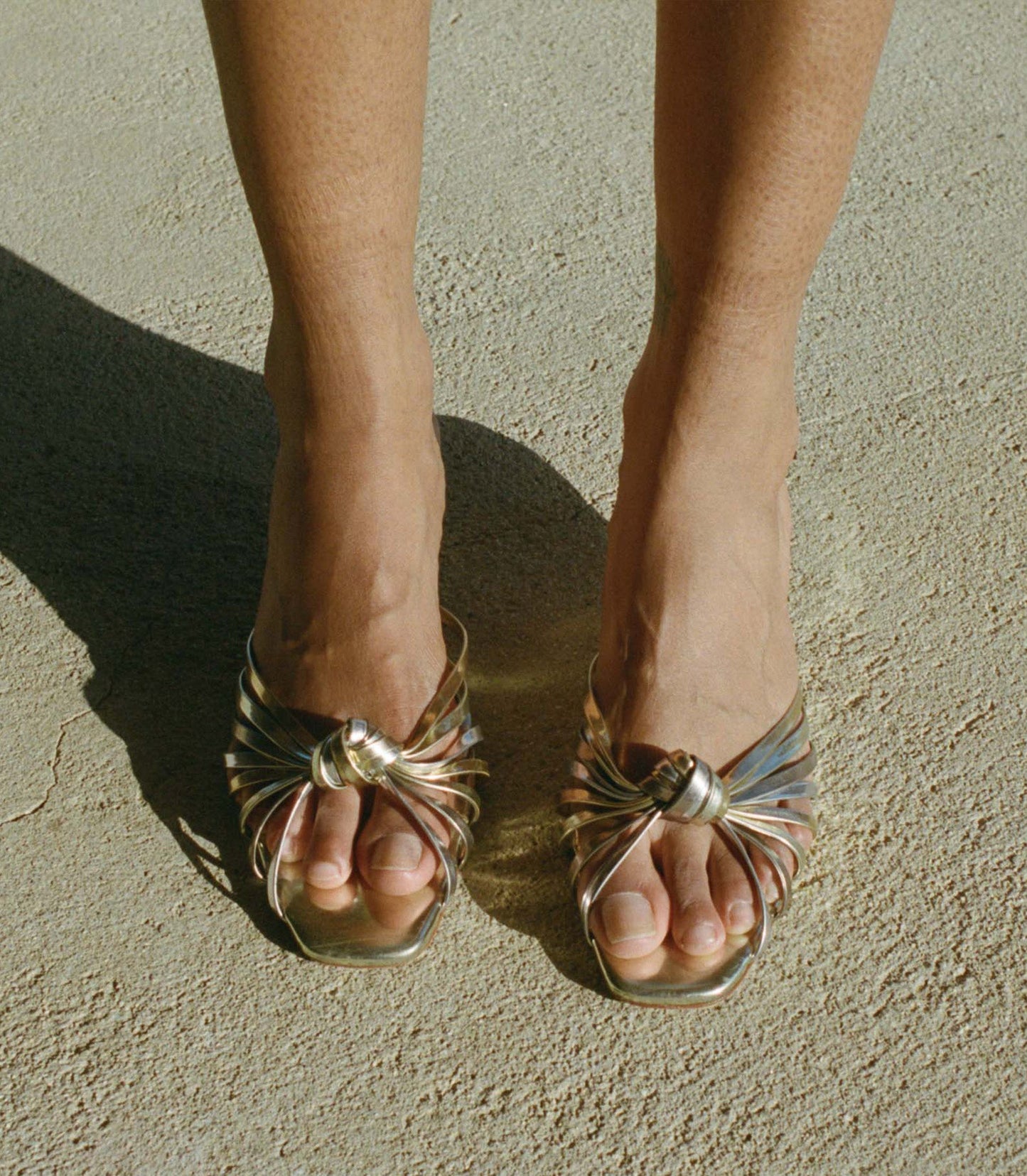 GIO SANDAL -- MIXED METALLIC LEATHER