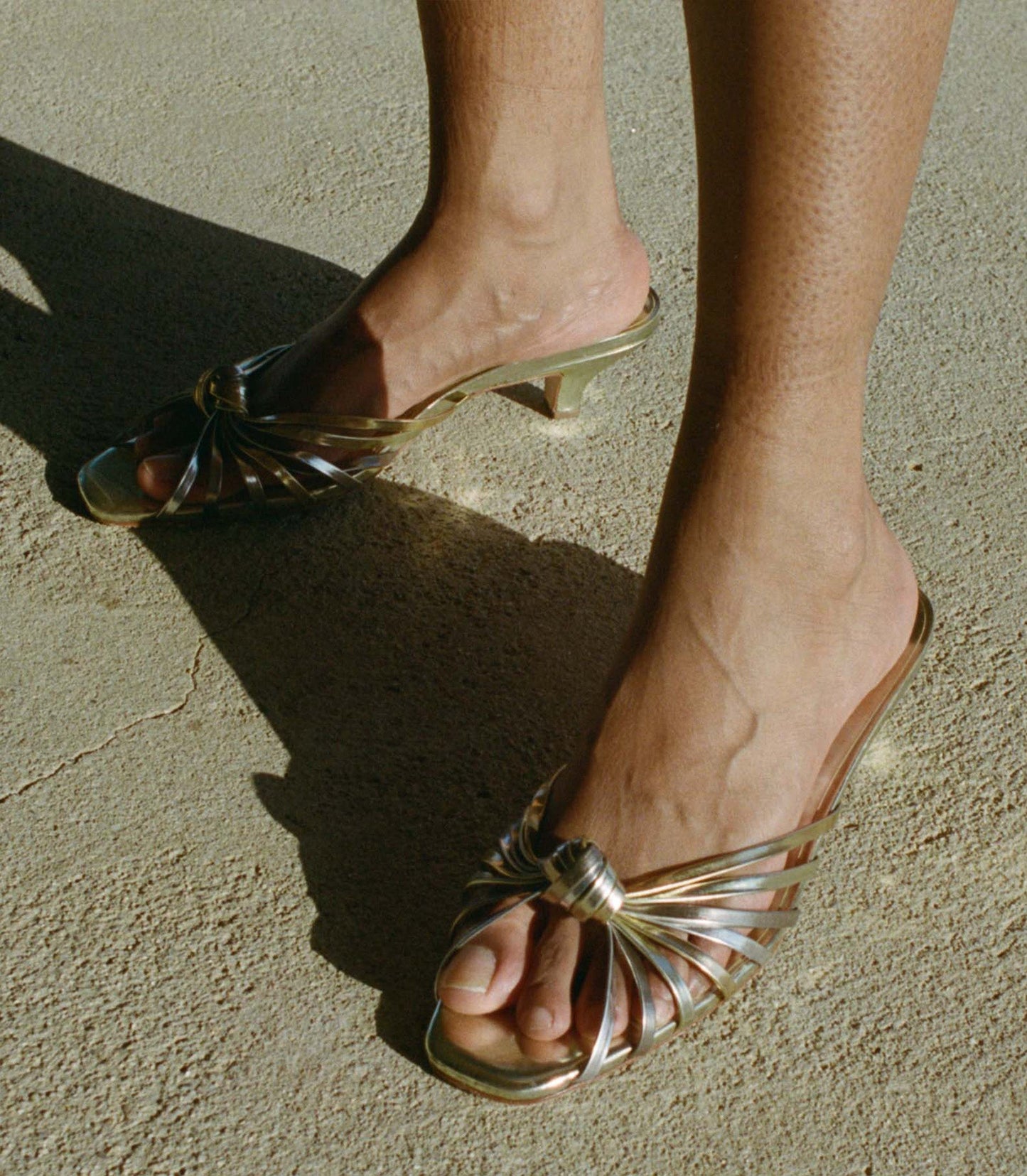 GIO SANDAL -- MIXED METALLIC LEATHER