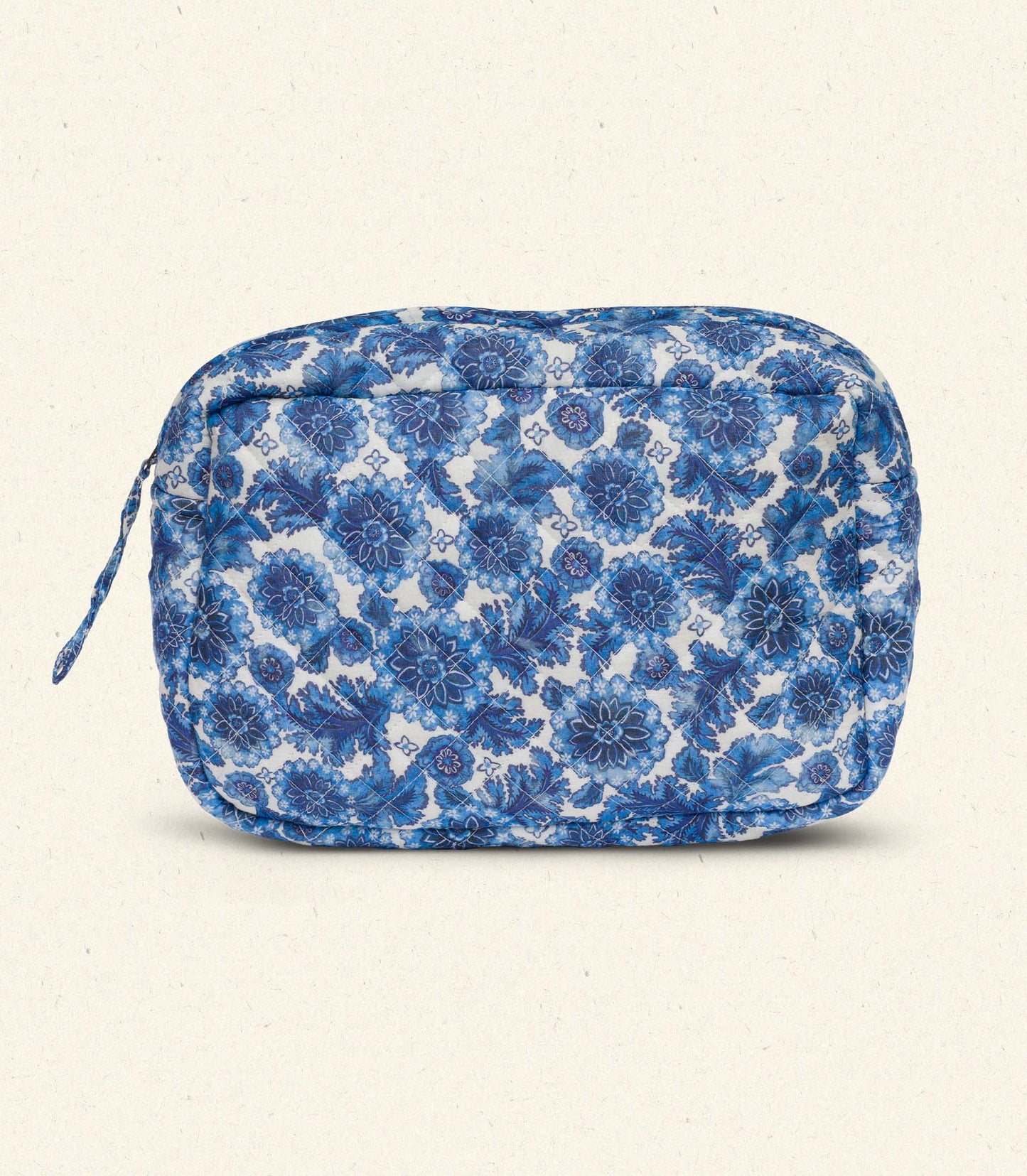 GRANDE QUINCE POUCH -- BLEU SOLEIL FLEURIT