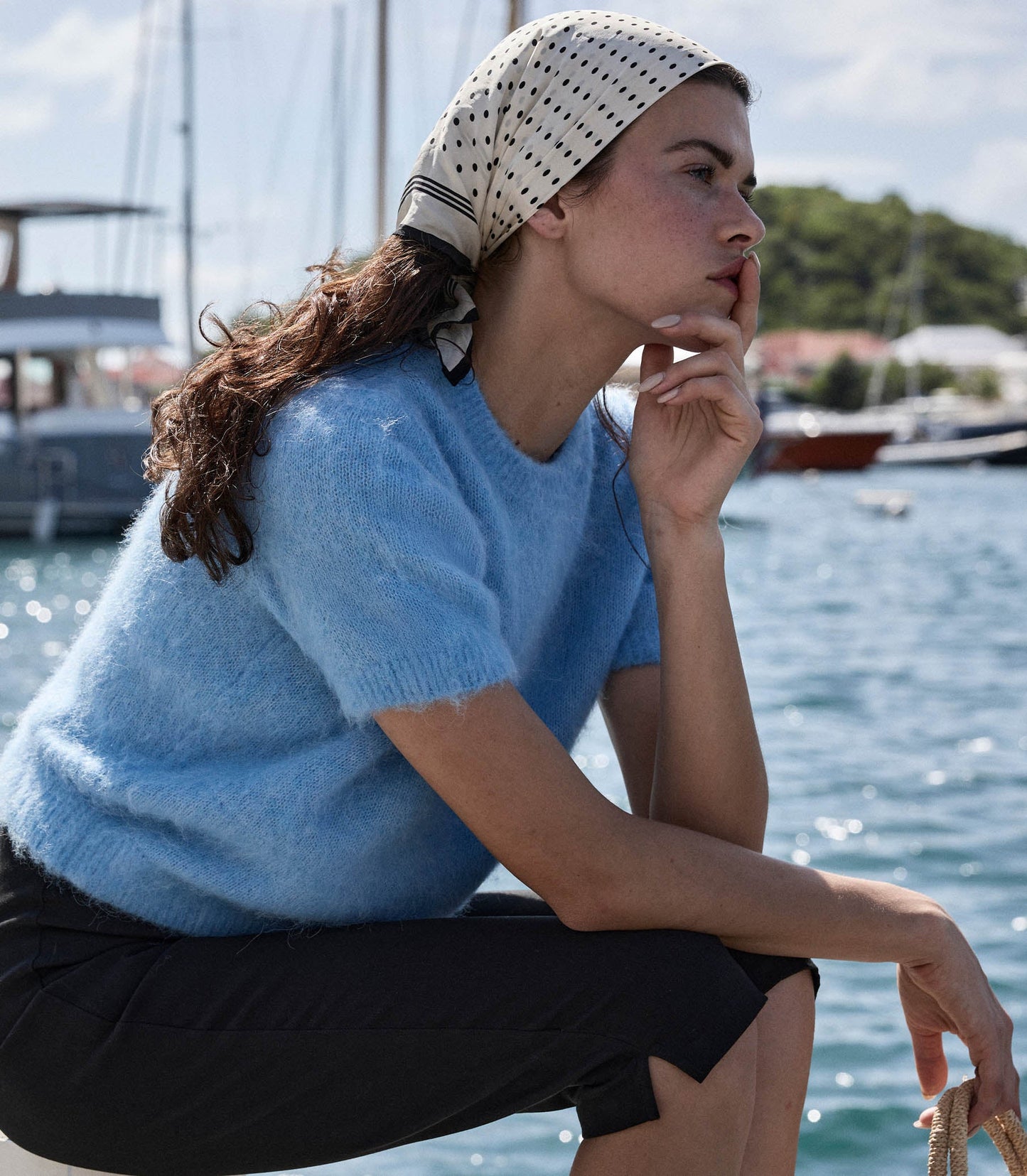 HEARST SWEATER -- SEASHORE BLUE
