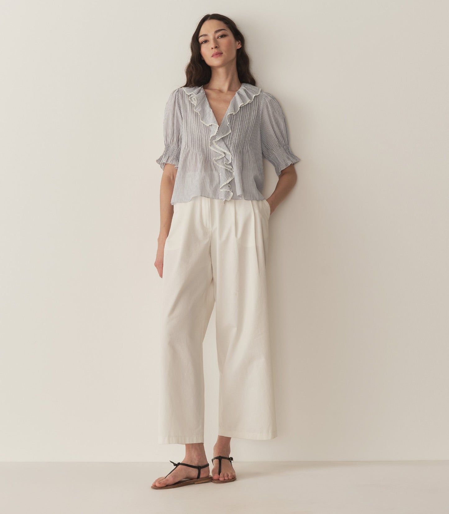 HENRI TOP -- ADELAIDE STRIPE