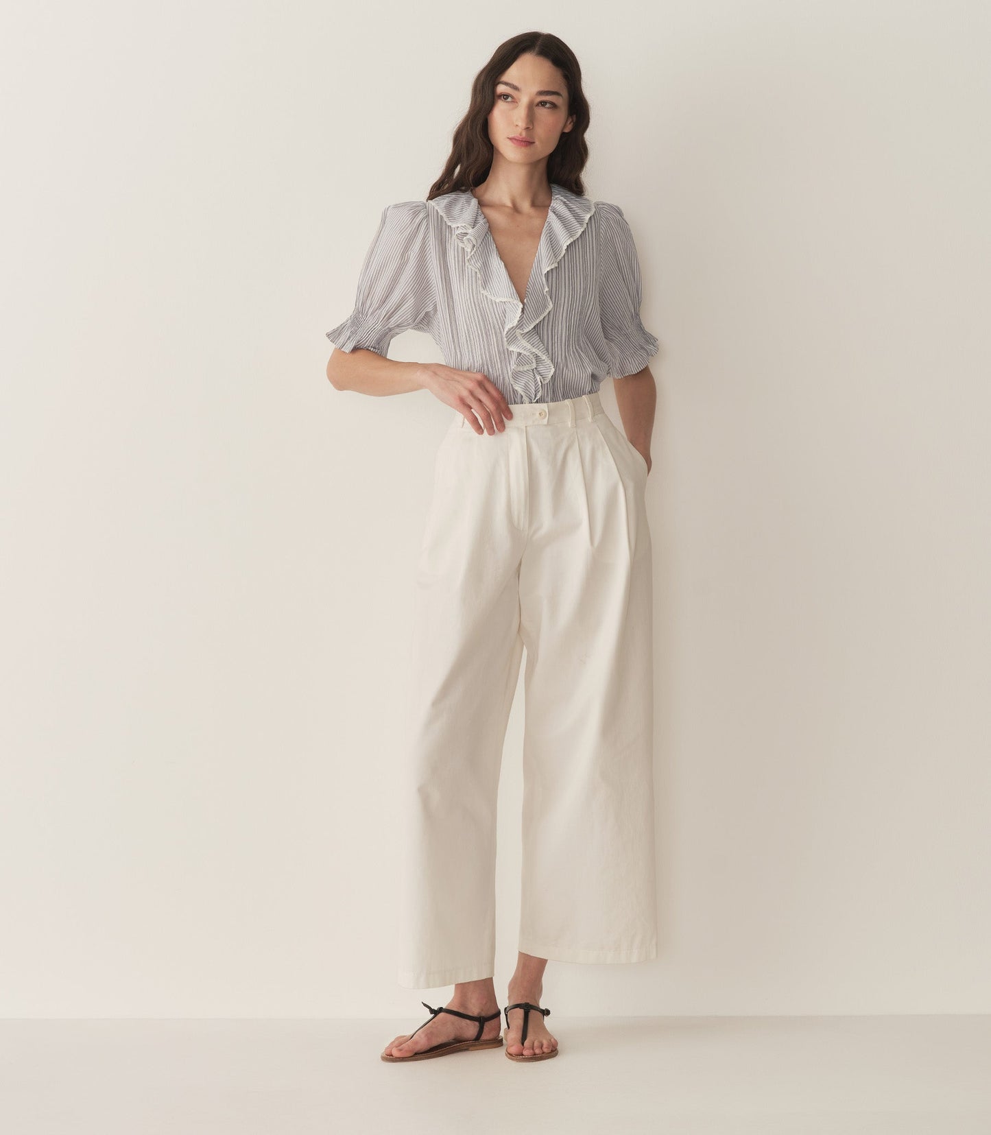 HENRI TOP -- ADELAIDE STRIPE