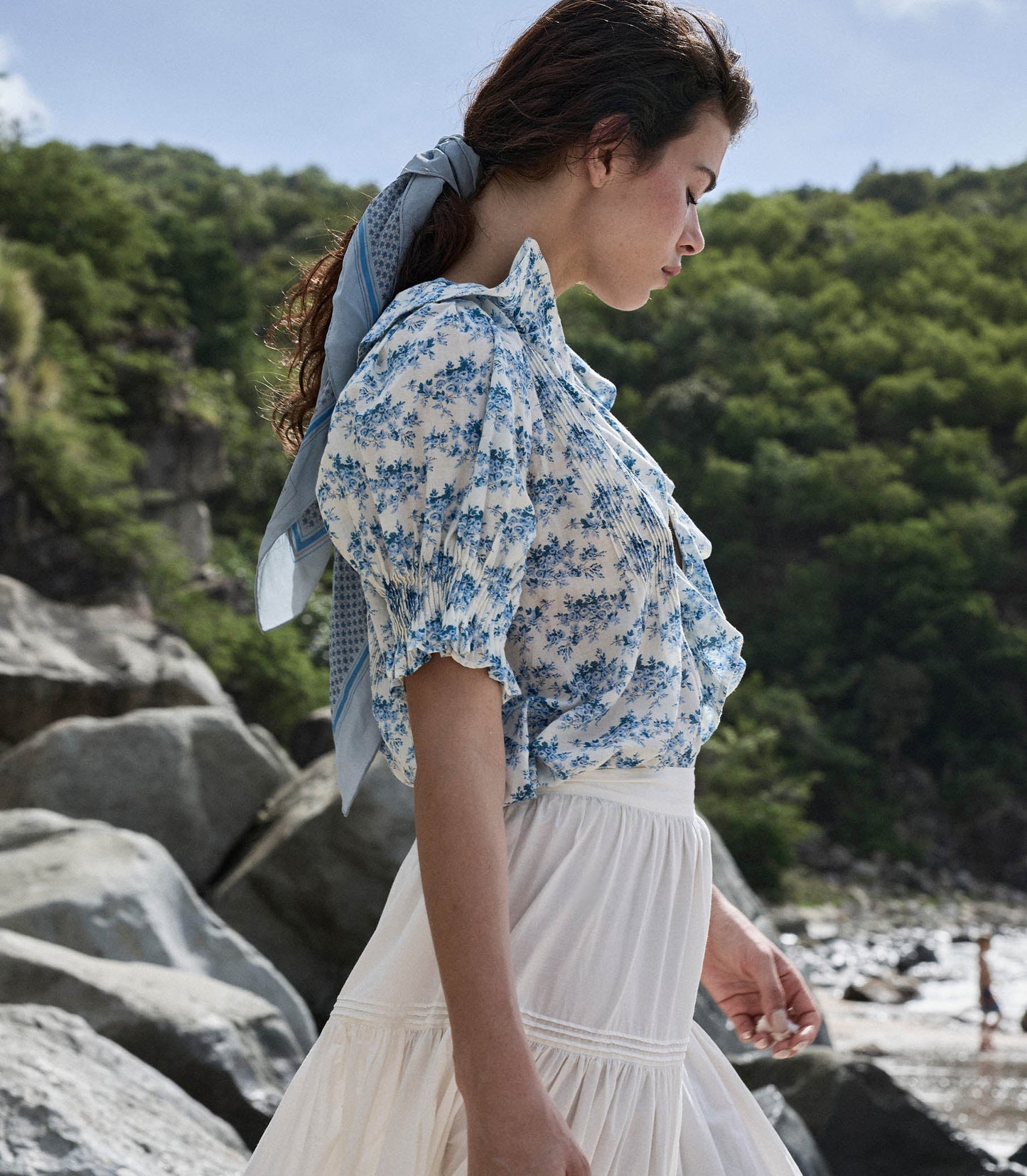 HENRI TOP -- BLEU ROSIER FLORAL