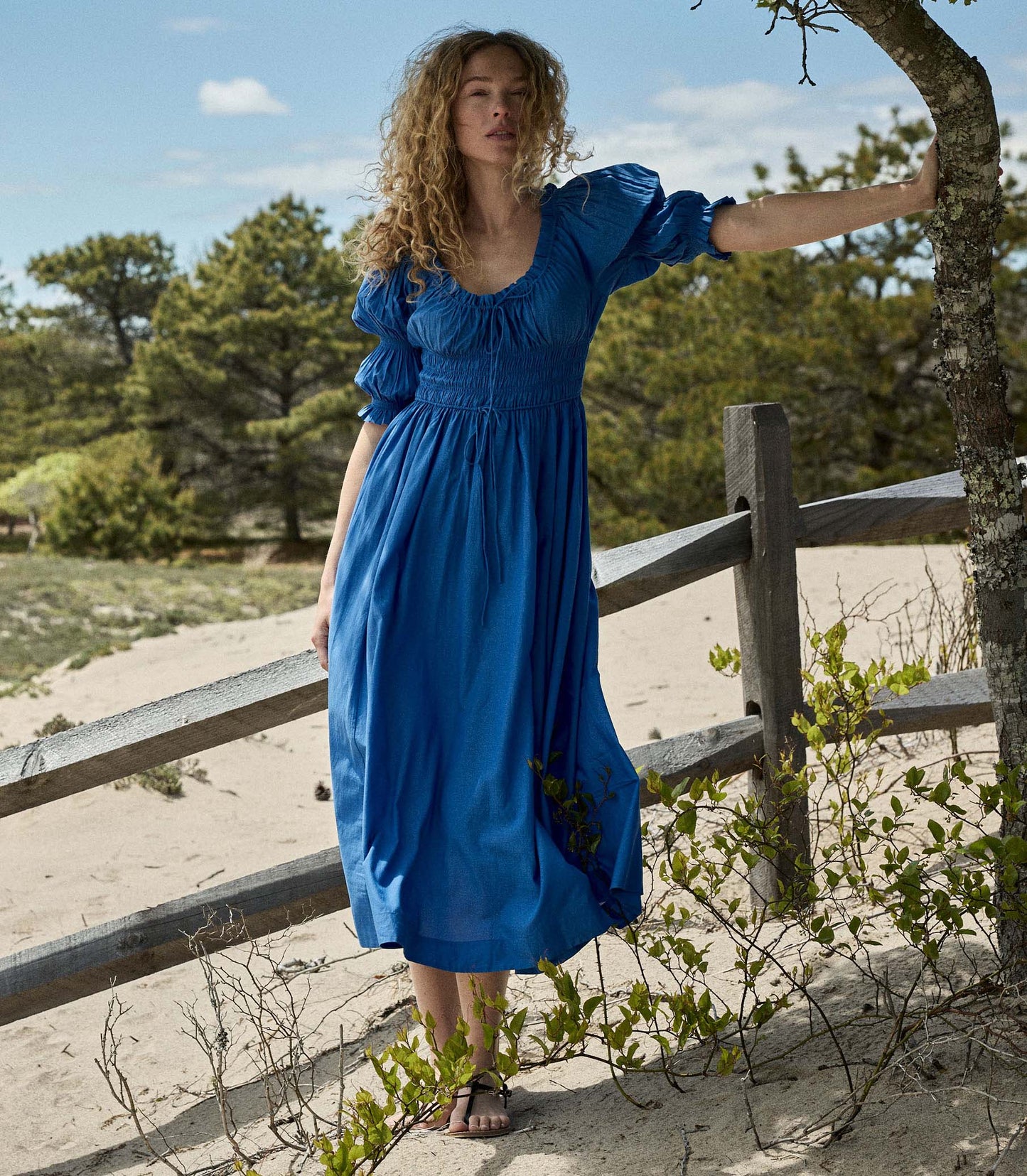 ISCHIA DRESS -- CORFU BLUE