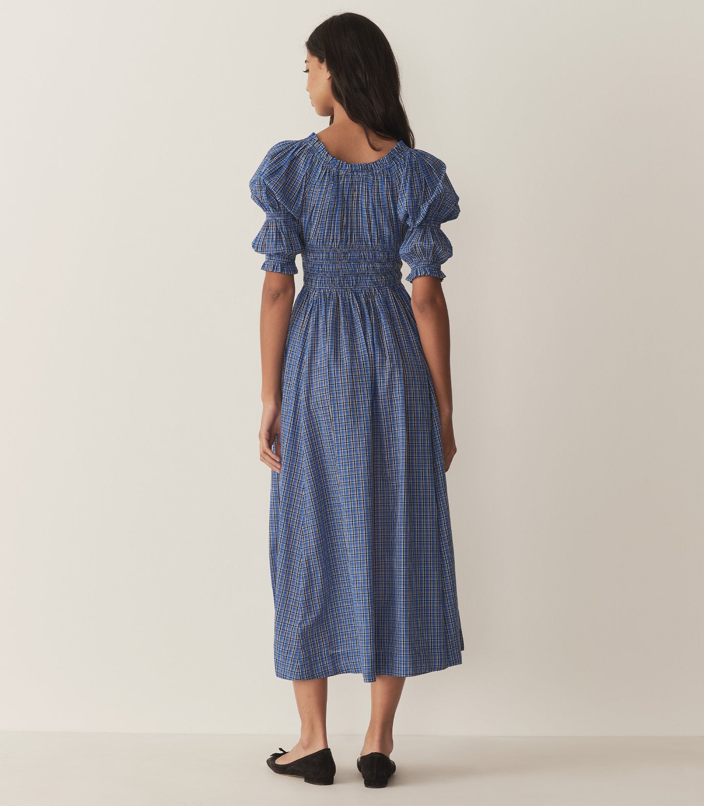 ISCHIA DRESS -- CASSIS CHECK