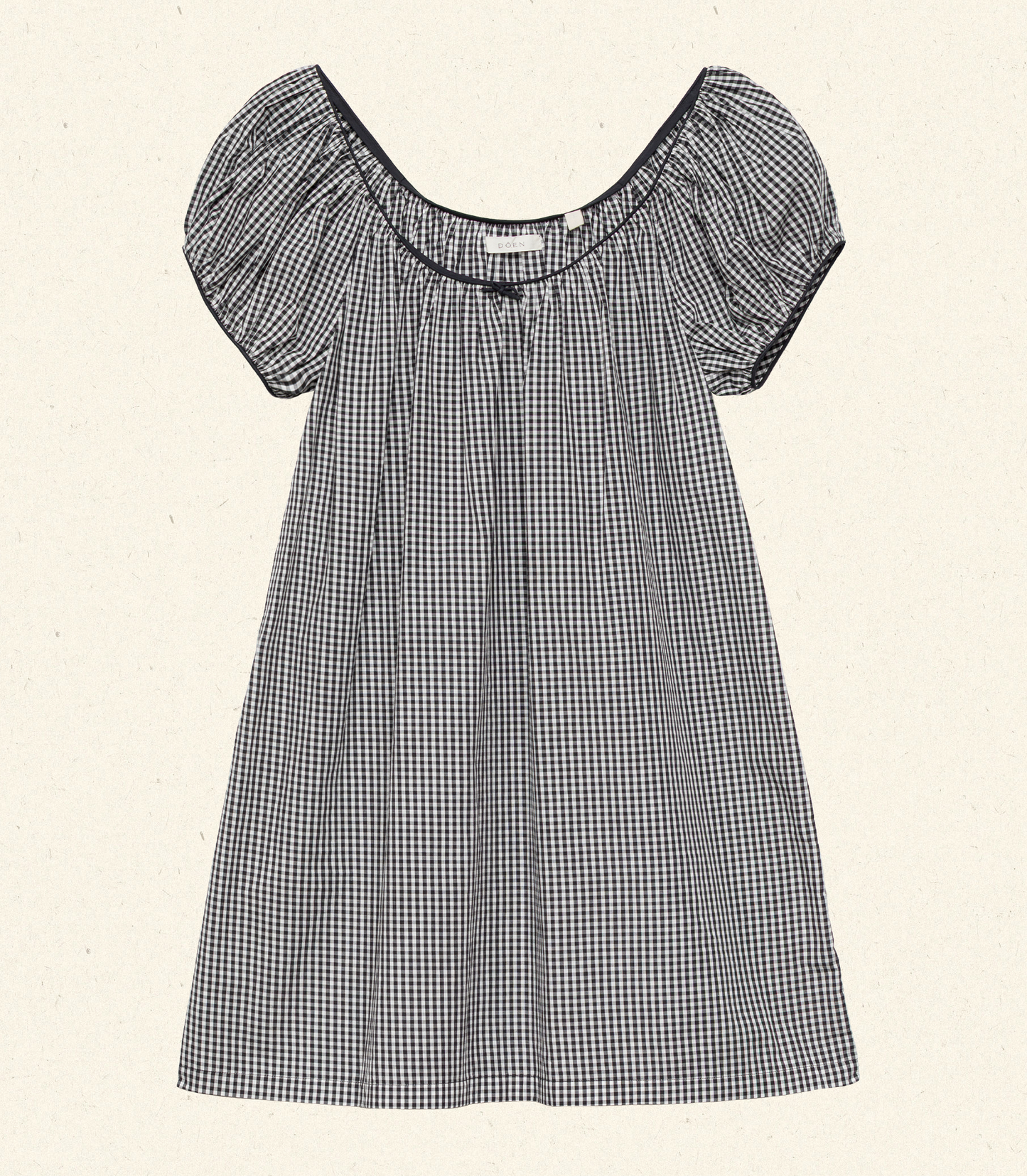 JULIA DRESS -- NOIR LA MADDALENA GINGHAM