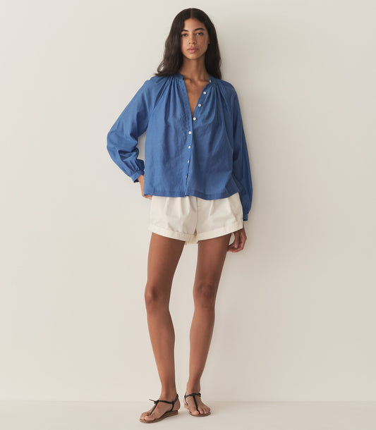 JULIENNE TOP -- SANTORINI BLUE