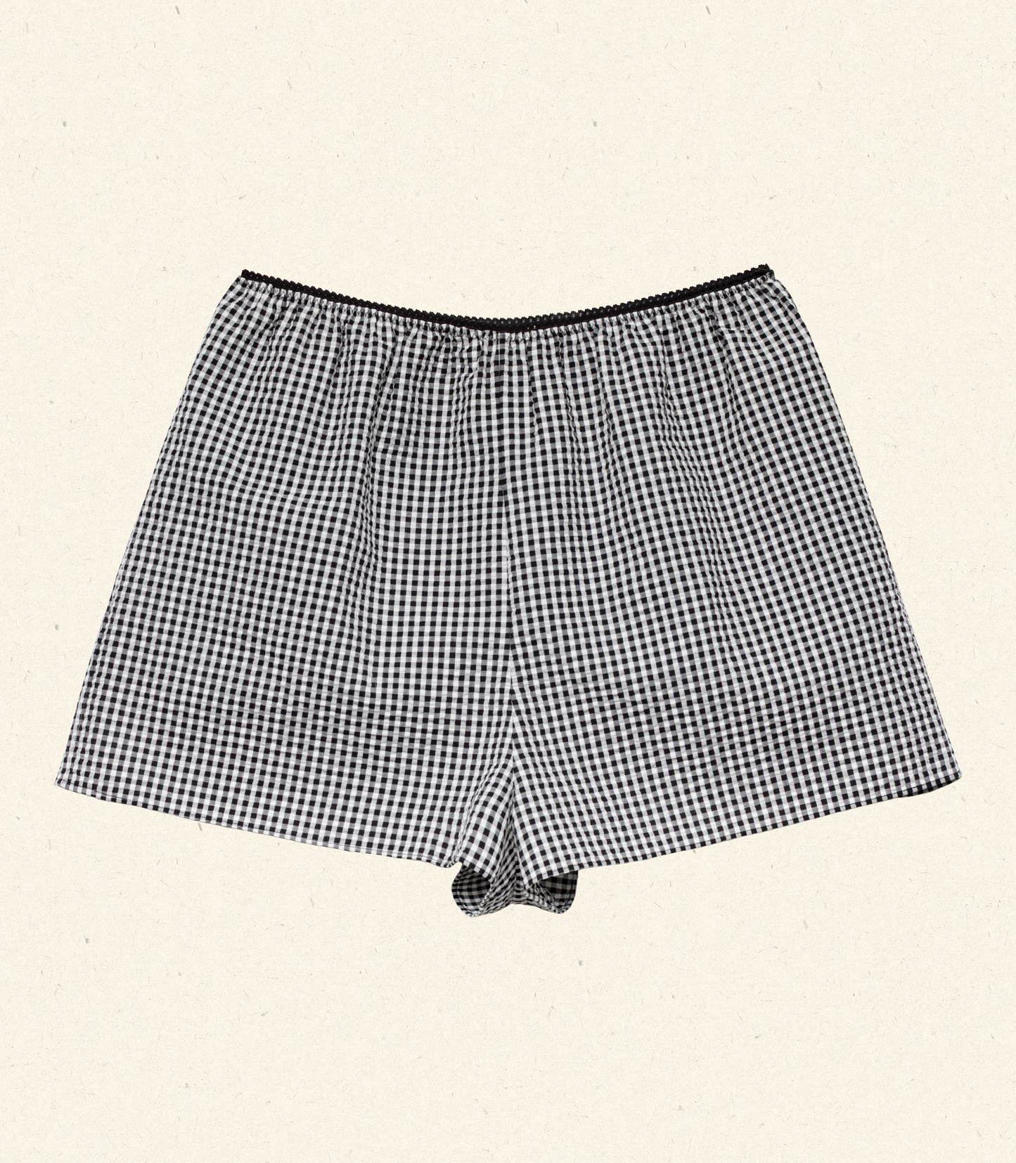 LARENA SHORT -- NOIR LA MADDALENA GINGHAM