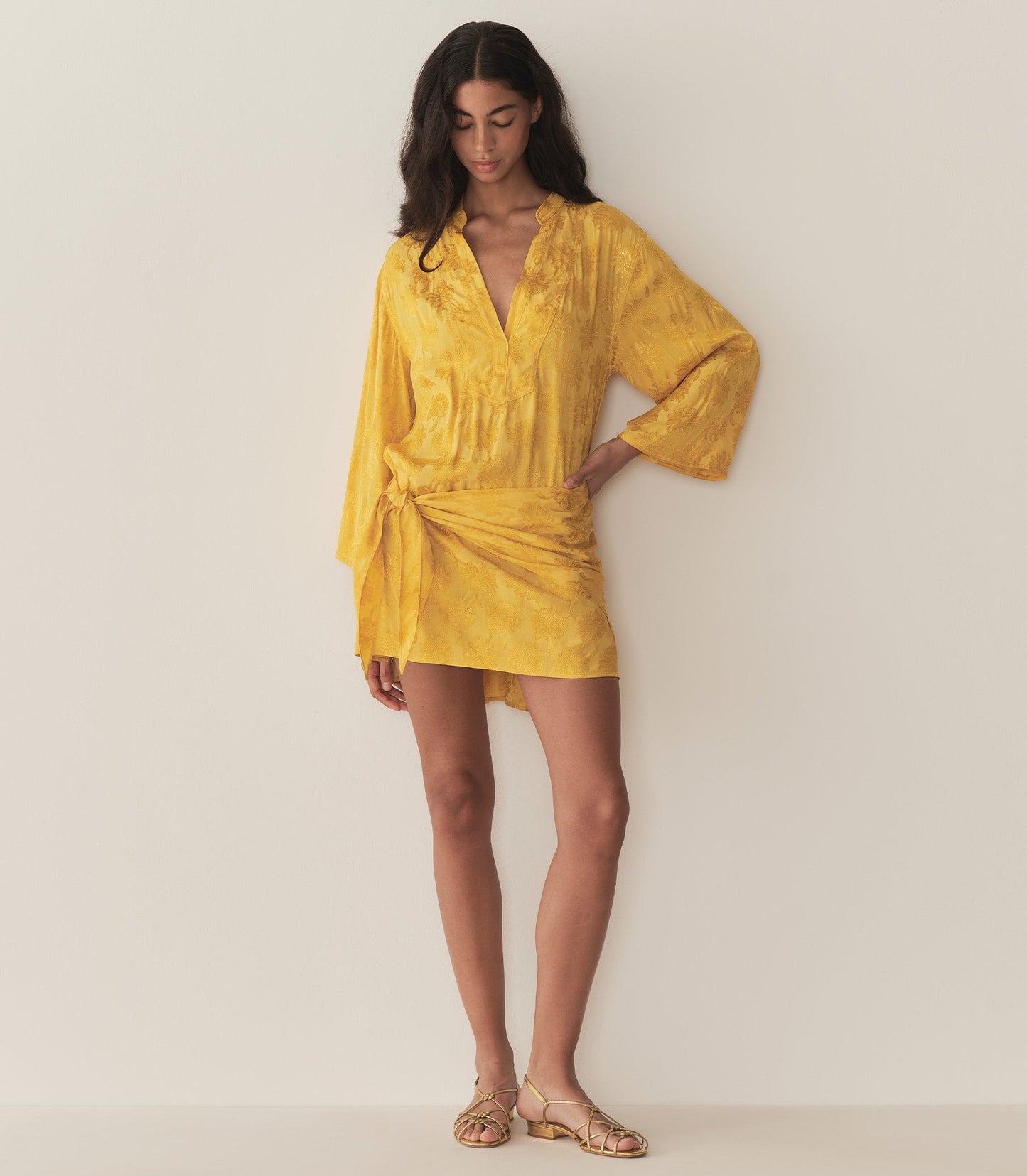 LEONA DRESS -- GILDED MARGUERITE JOLIE