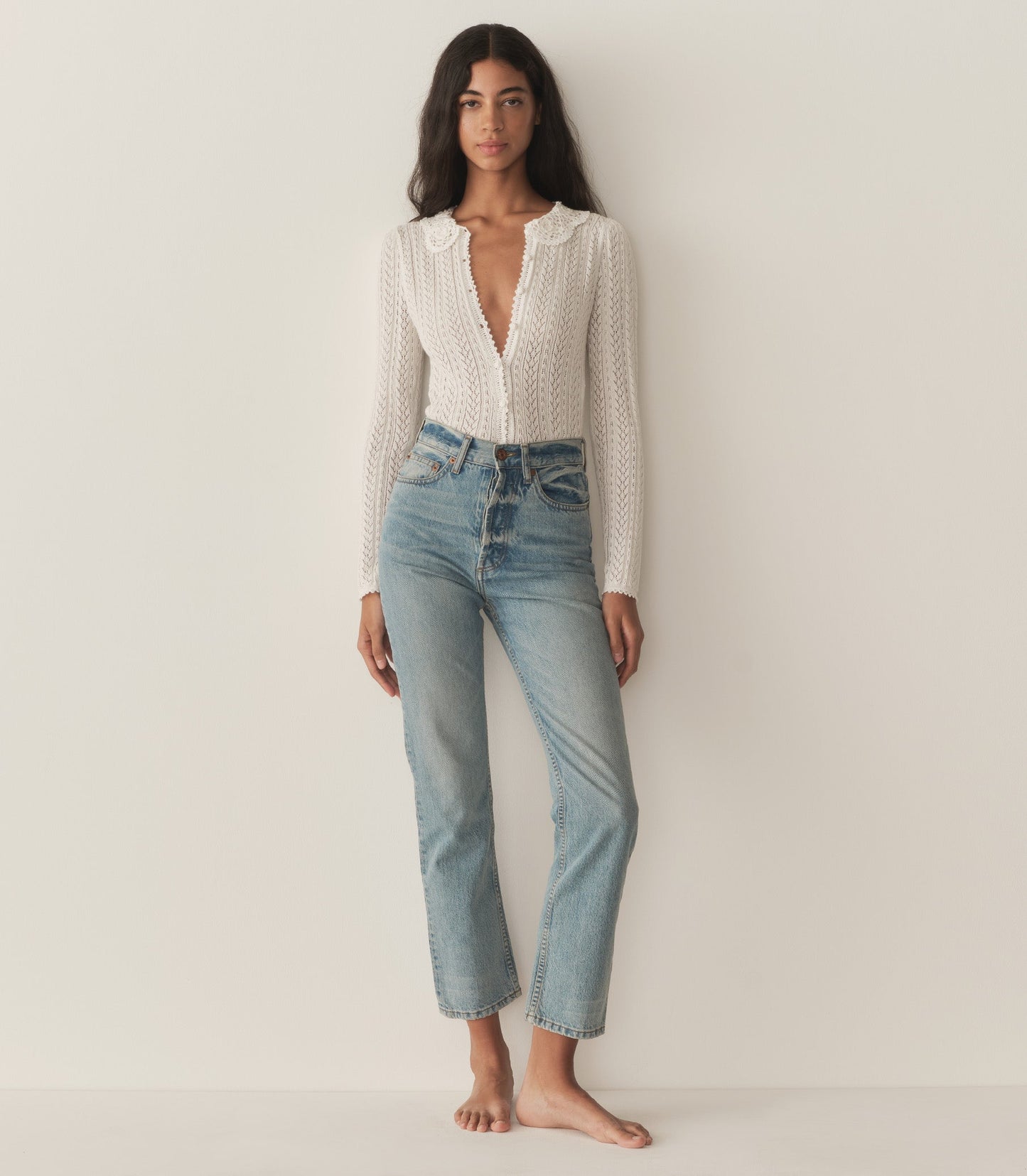 MARTINA CARDIGAN -- PALE LILY