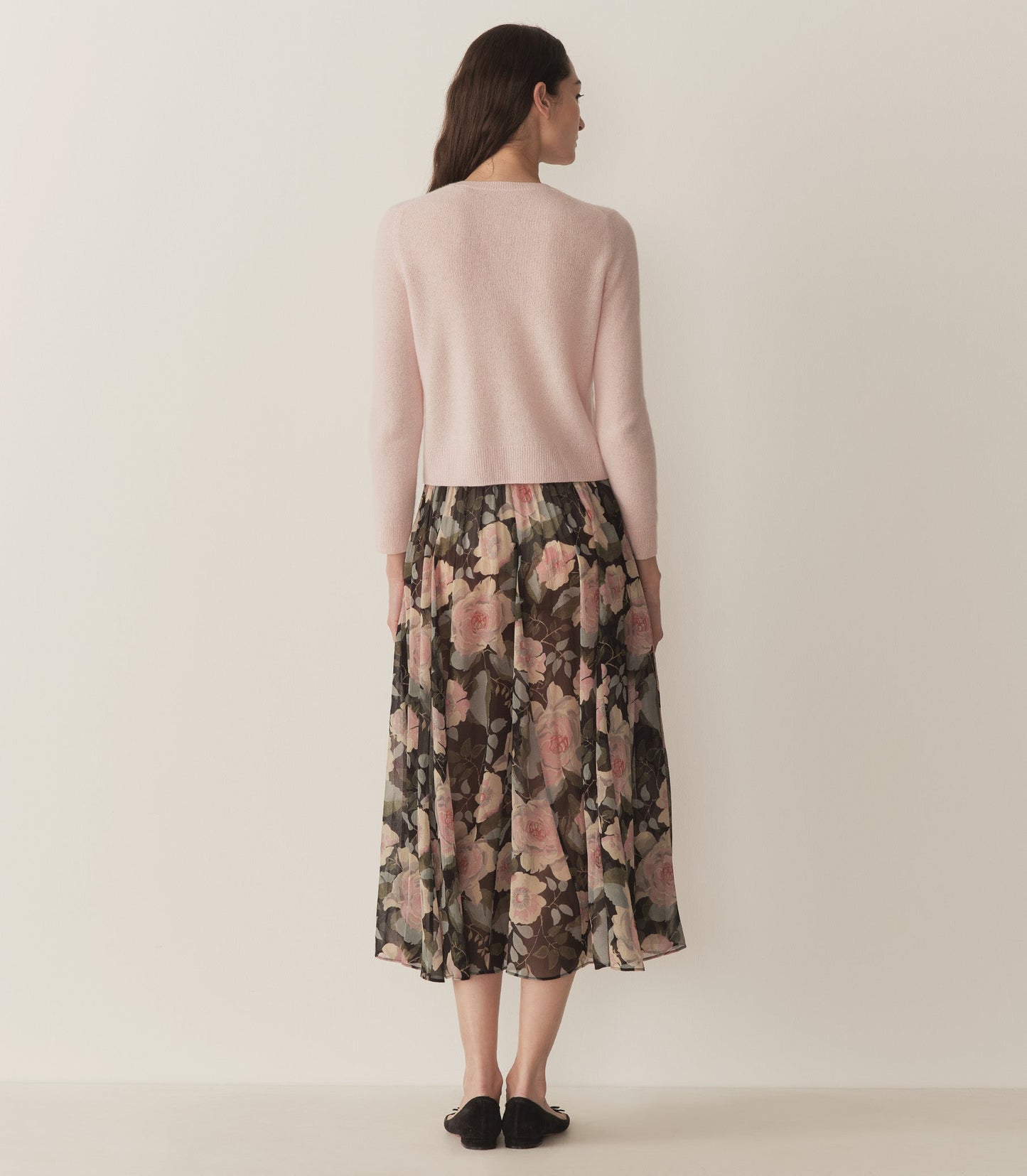 MEADOW SKIRT -- ROSE GARDEN FLORAL